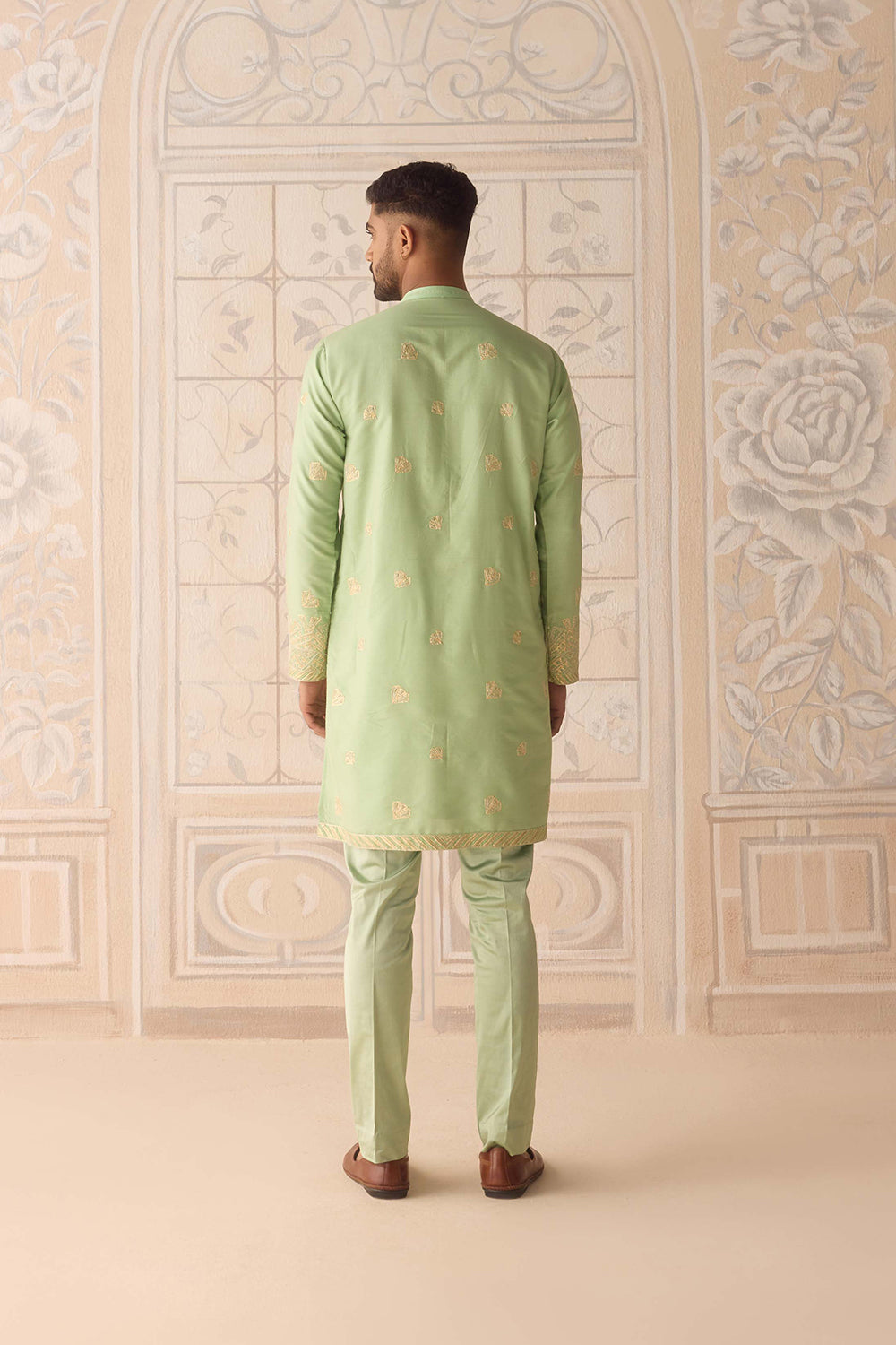 Reed Green Kurta Set.