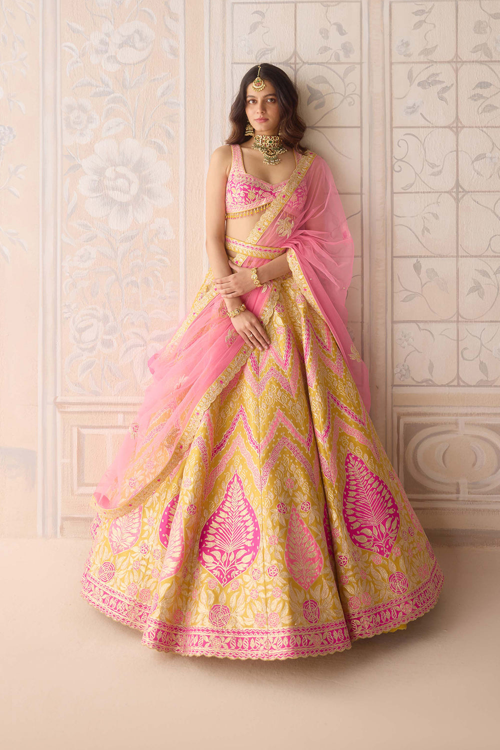 Freesia Yellow Lehenga Set.