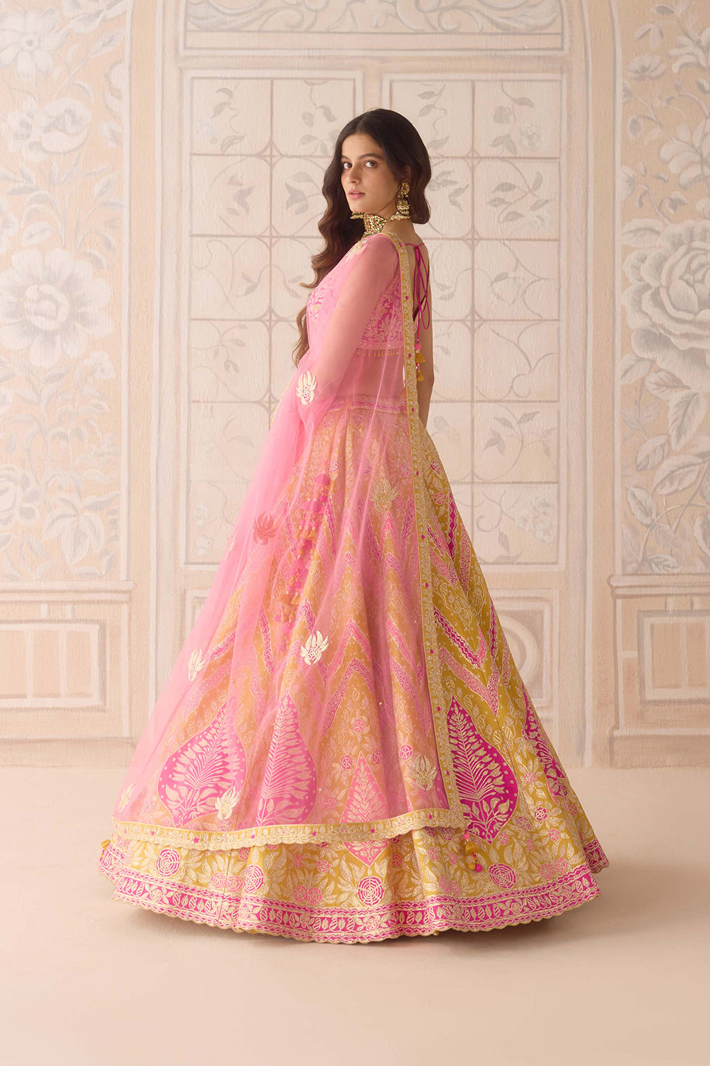 Freesia Yellow Lehenga Set.