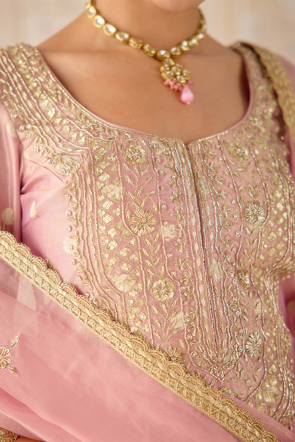 Blush Pink Sharara Set.