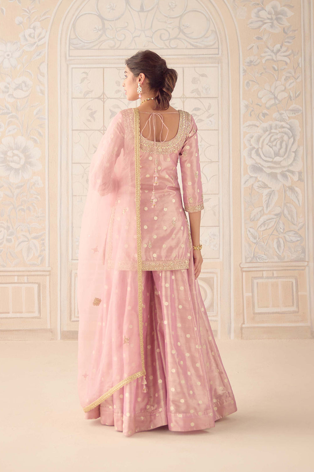 Blush Pink Sharara Set.