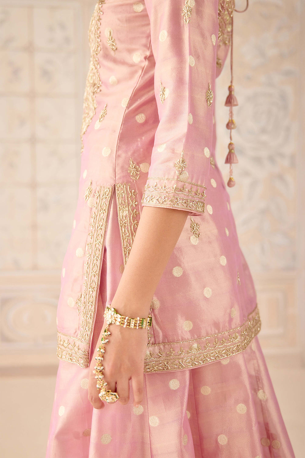 Blush Pink Sharara Set.