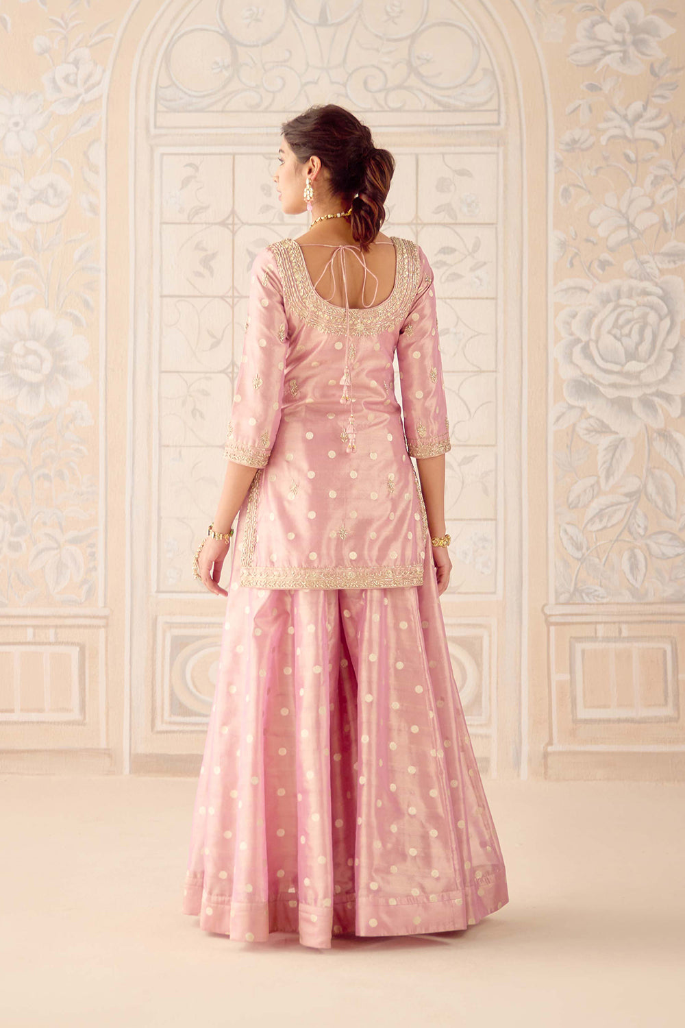 Blush Pink Sharara Set.