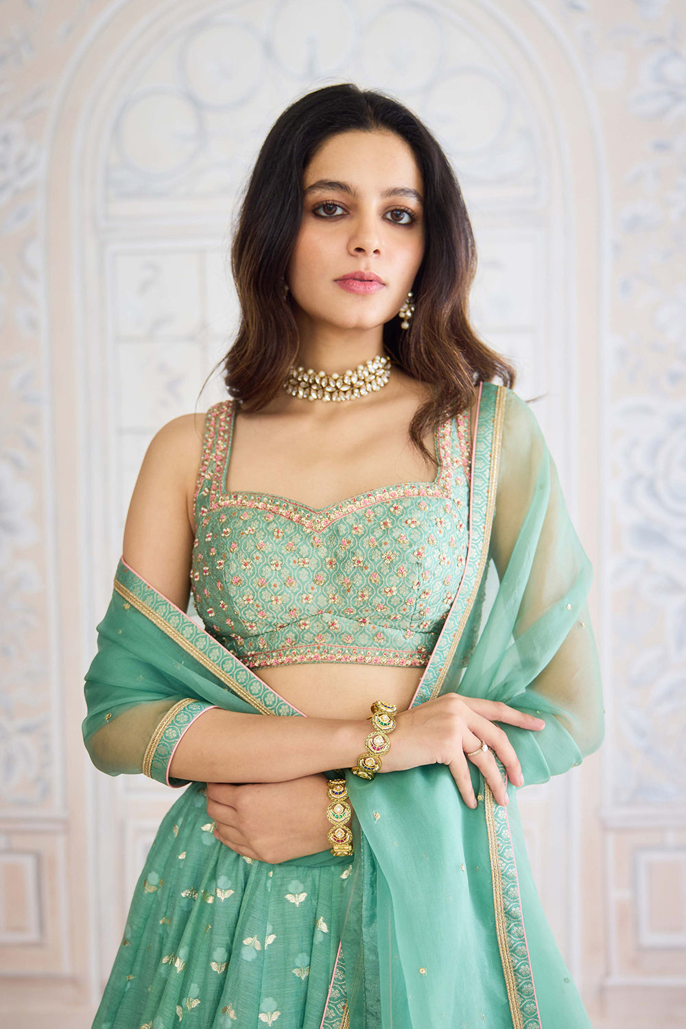 Neptune Green Lehenga Set.
