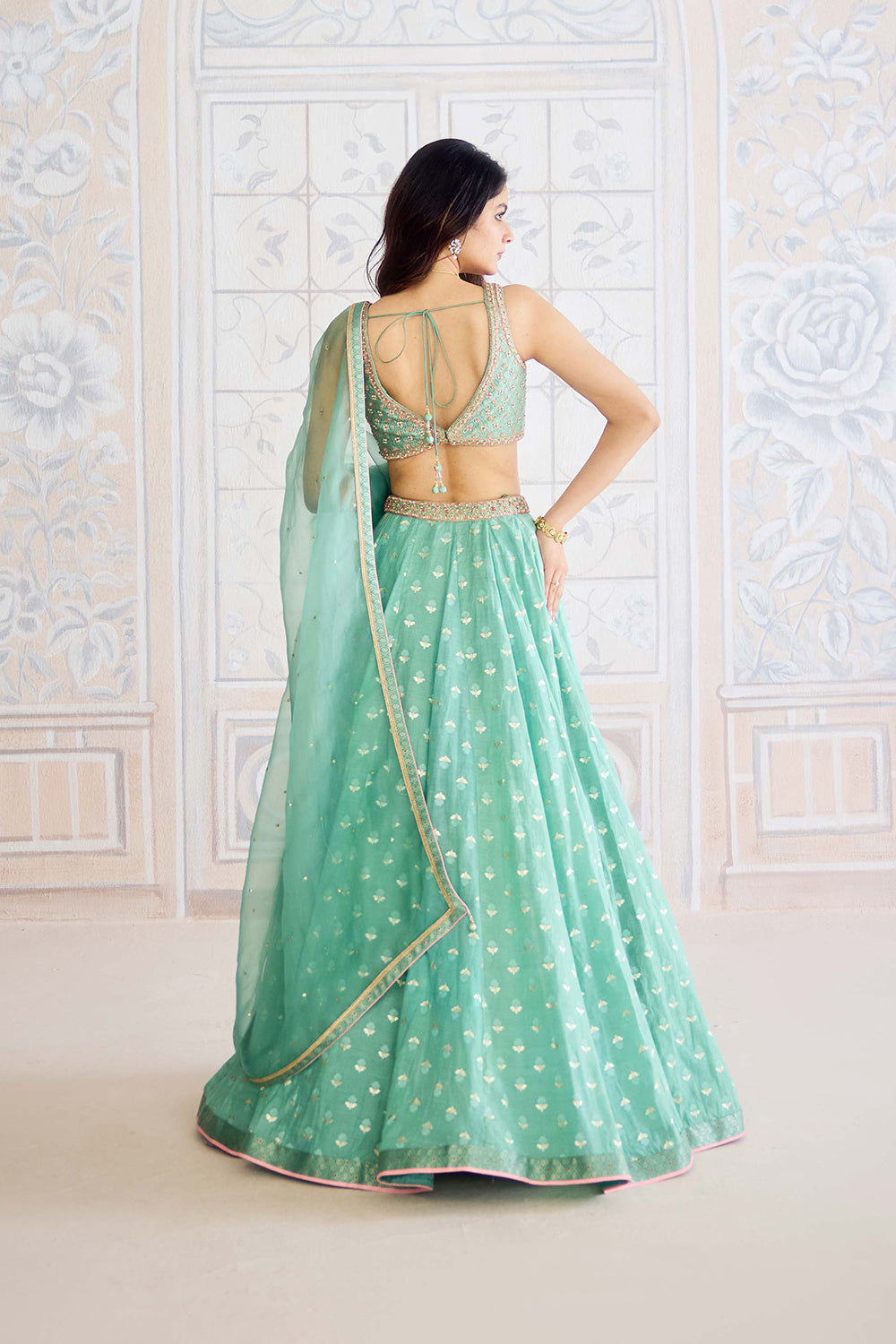 Neptune Green Lehenga Set.
