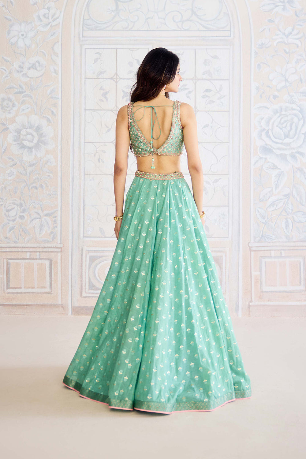 Neptune Green Lehenga Set.