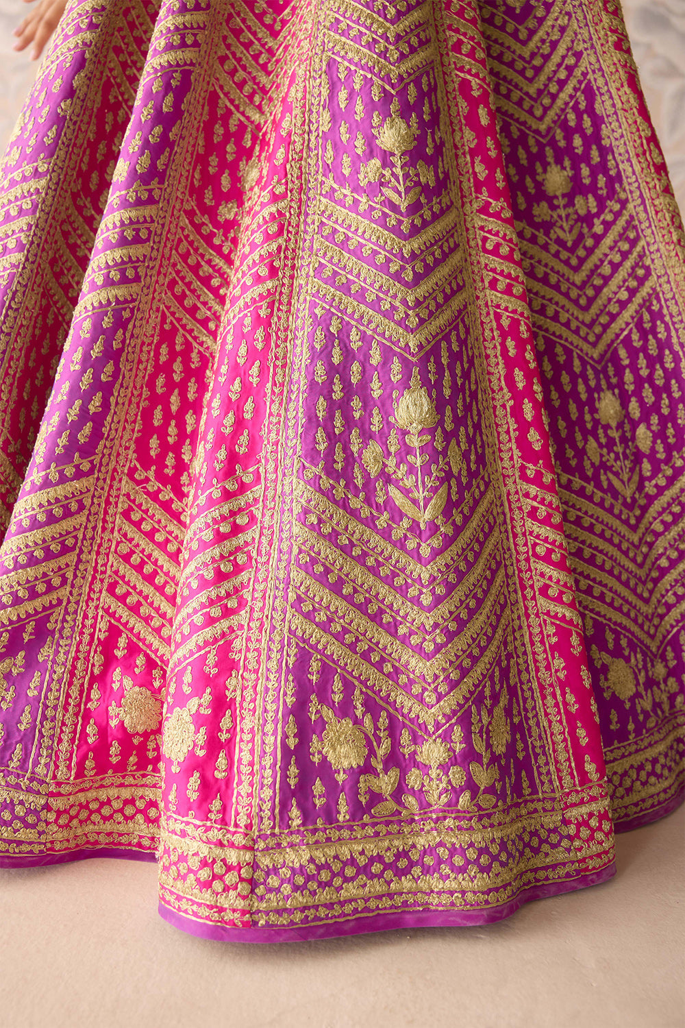 Purple Pink Lehenga Set.