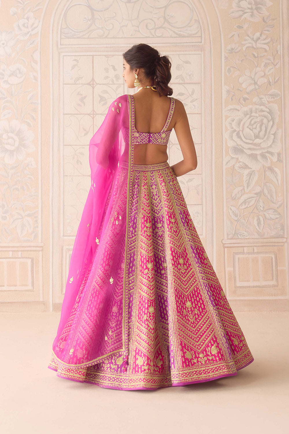 Purple Pink Lehenga Set.