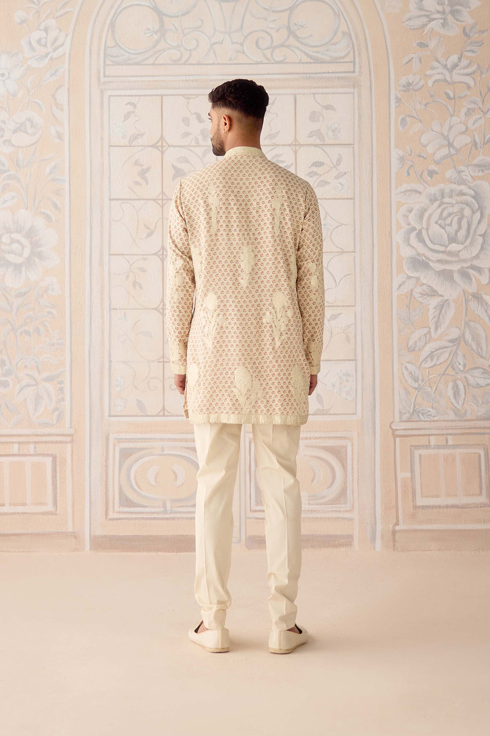 Antique White Kurta Set.