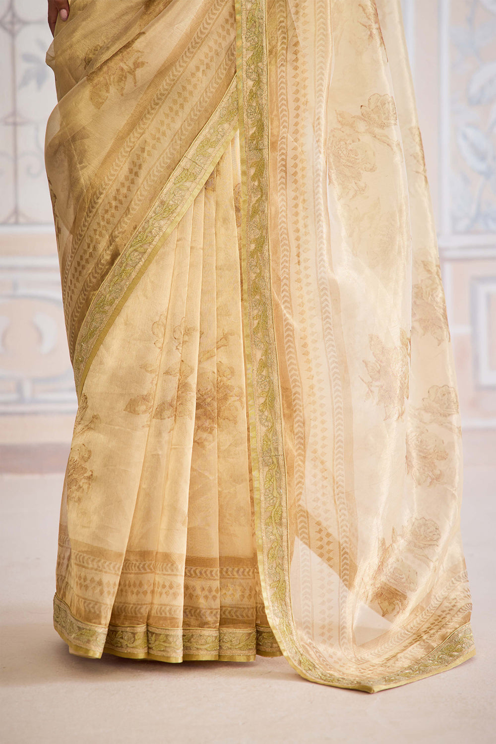Gold Saree Set.
