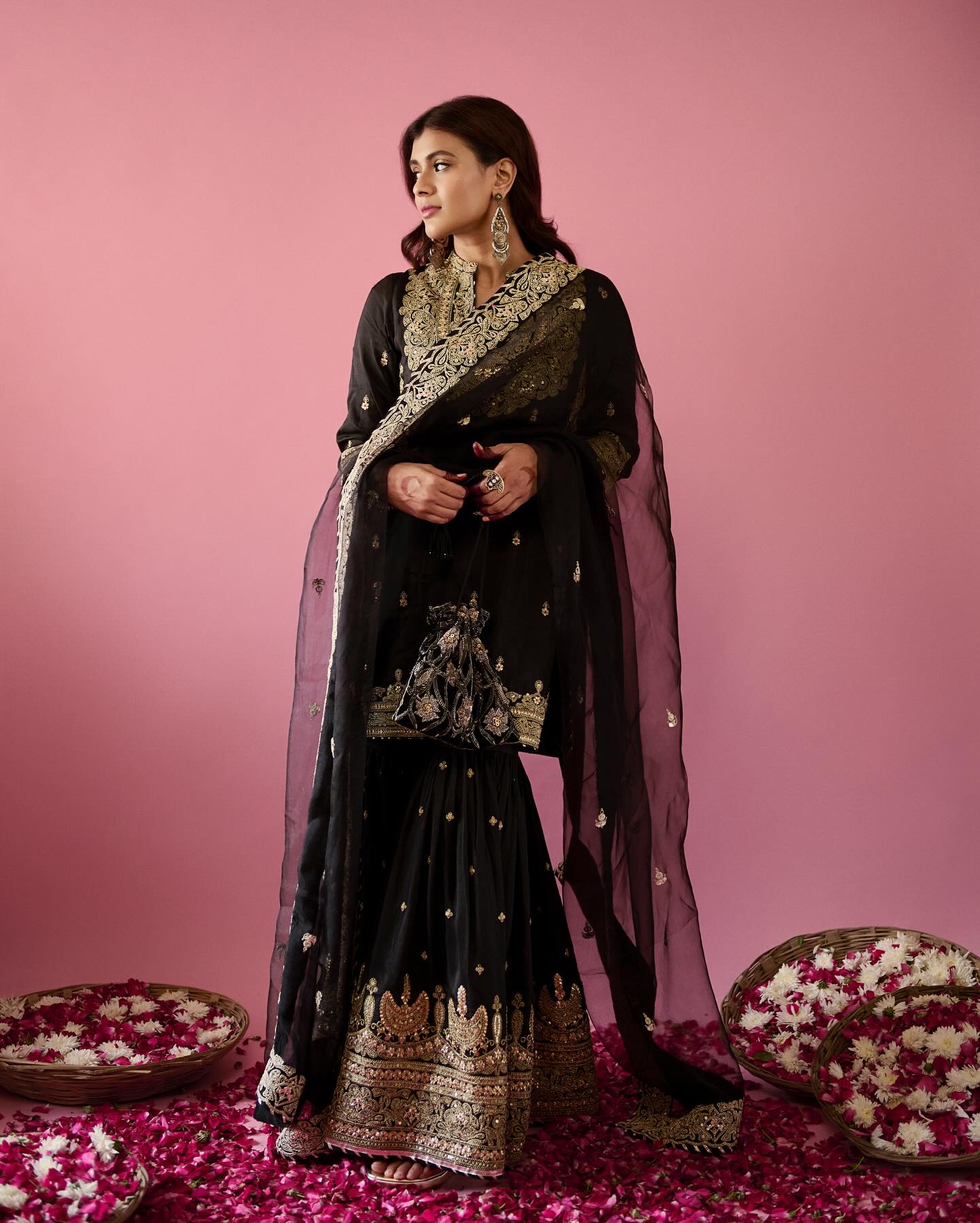 Golconda Shiddat Sharara Set- Hebah Patel