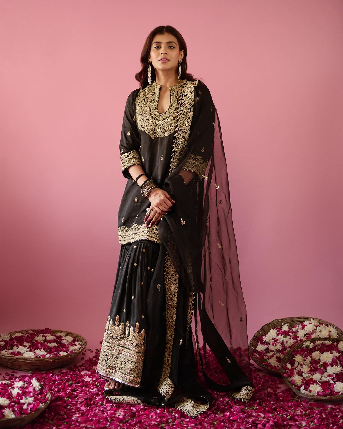 Golconda Shiddat Sharara Set- Hebah Patel