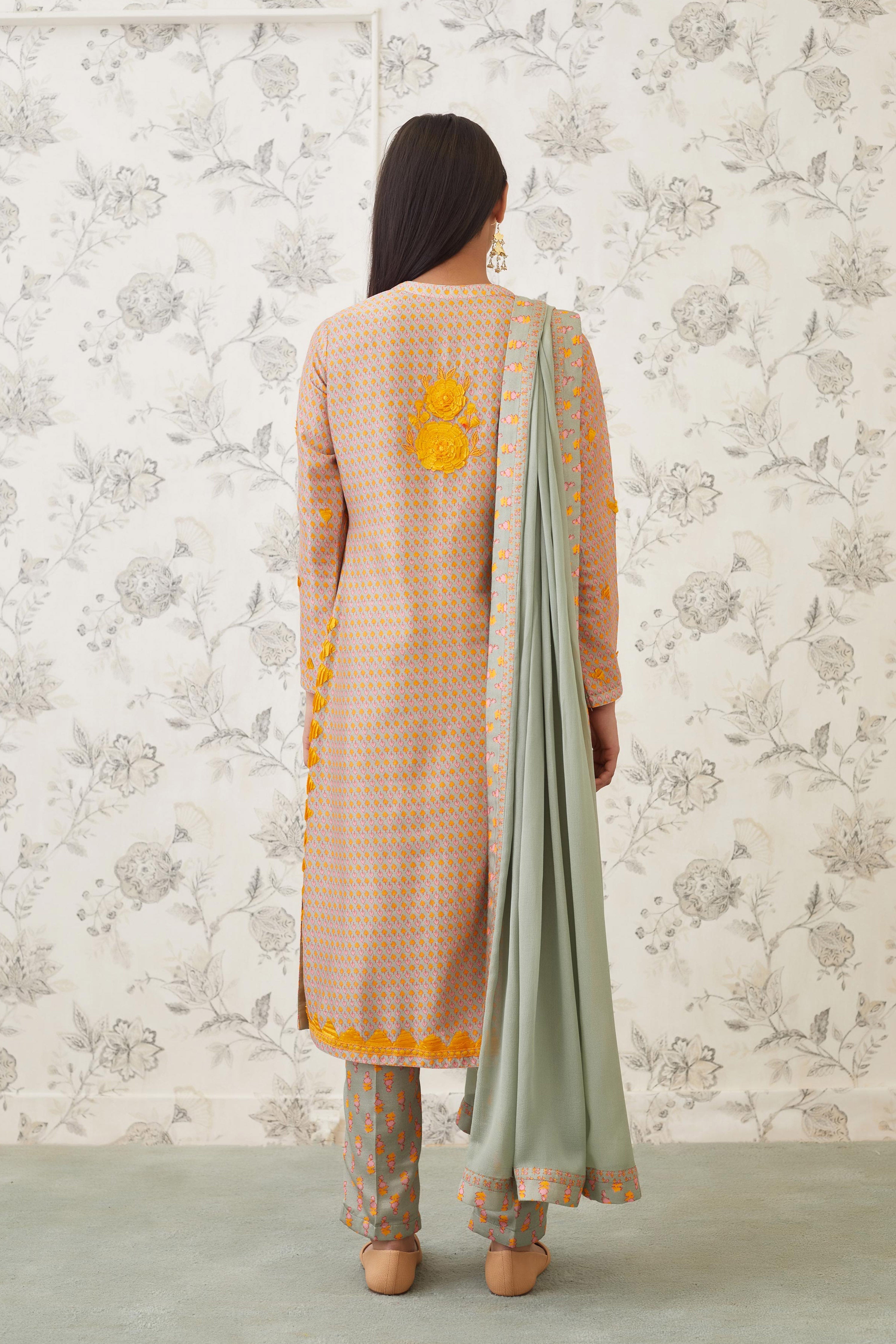 Light Olive Green Kurta Set