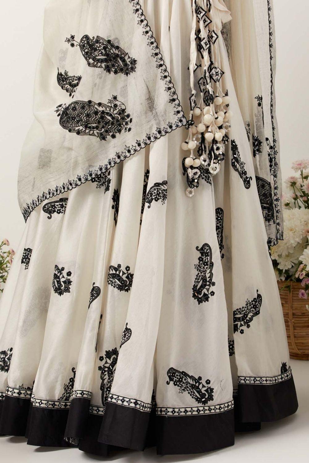 Ivory Lehenga Set