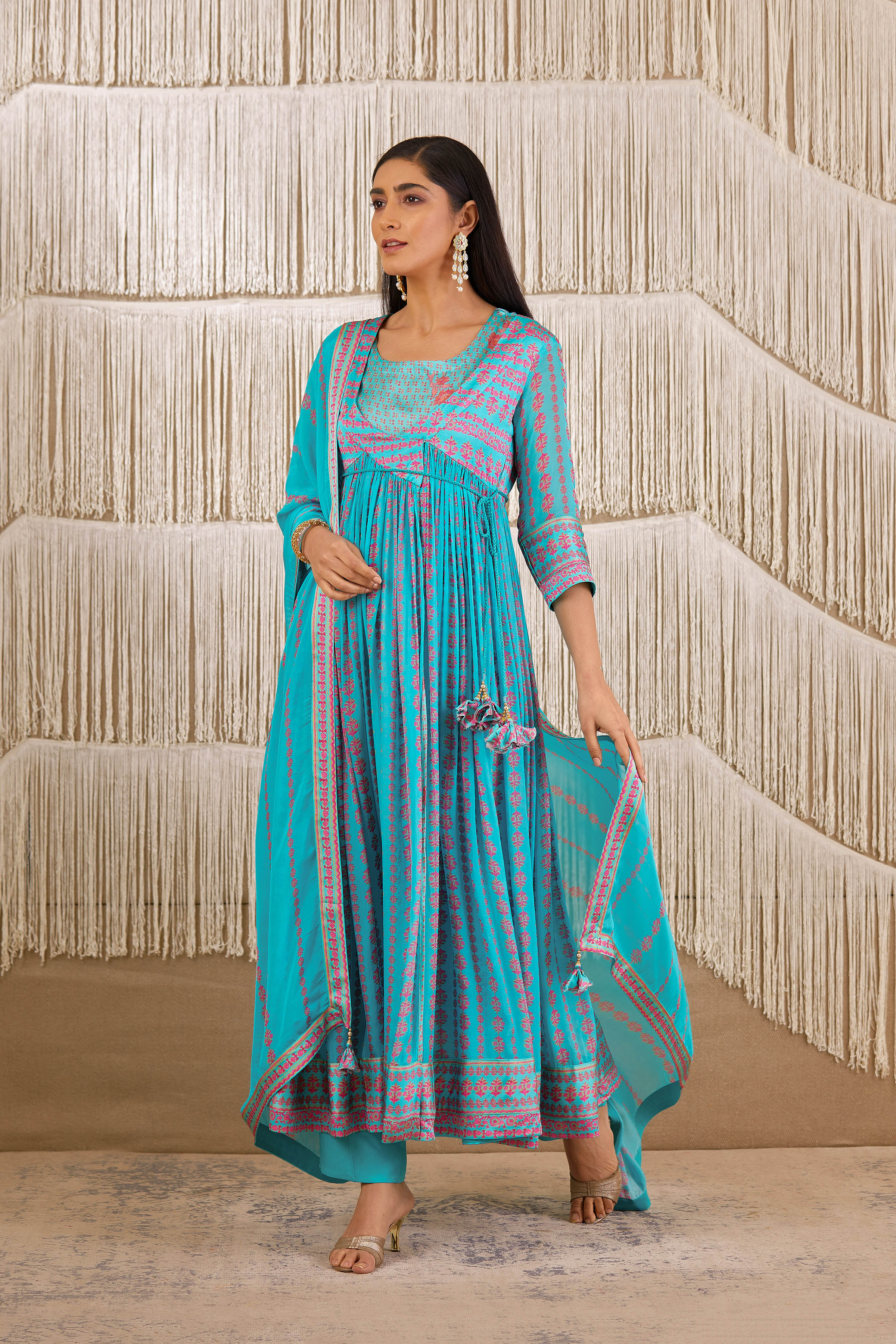 Light Sky Blue Angrakha