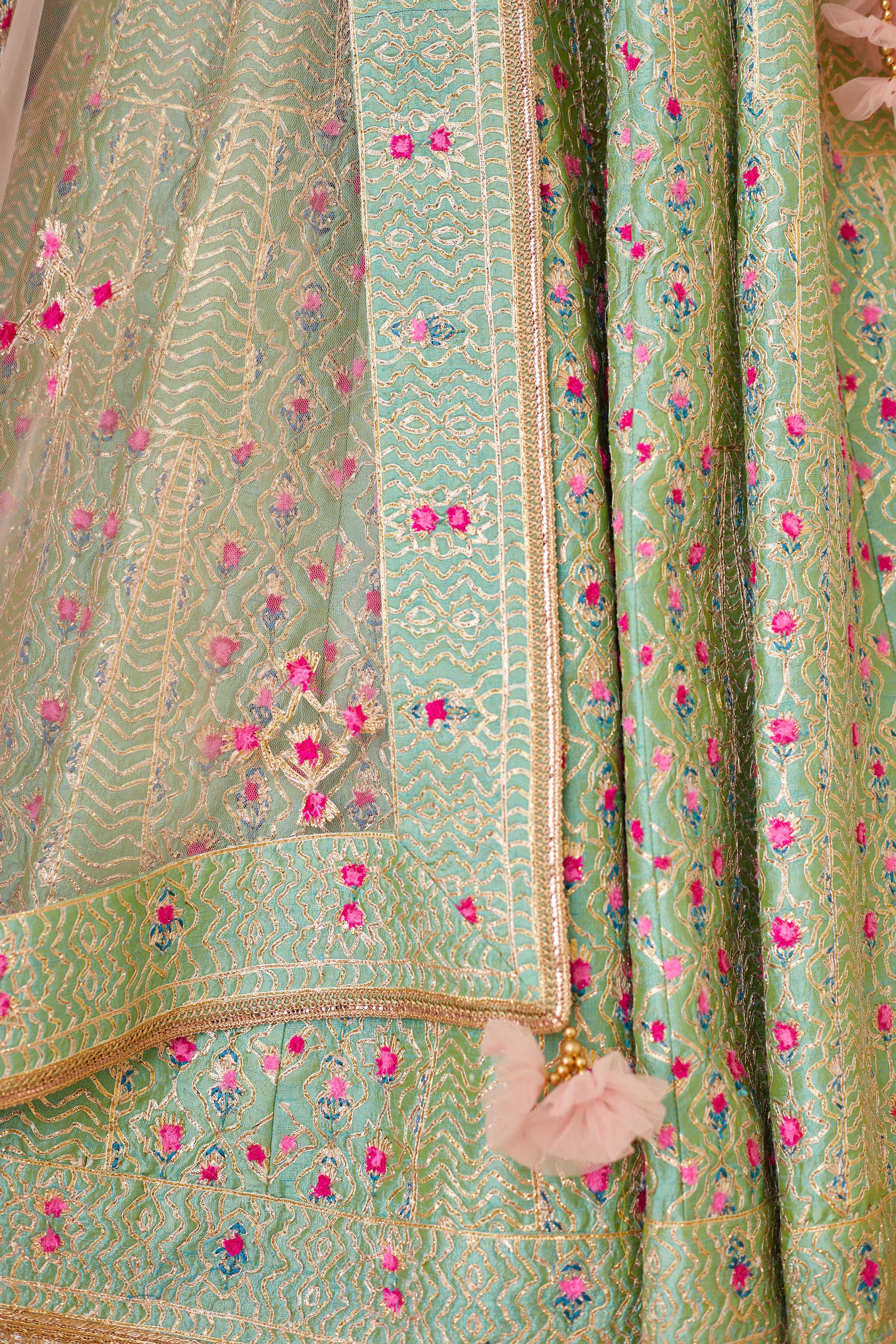 Sea Green Lehenga Set