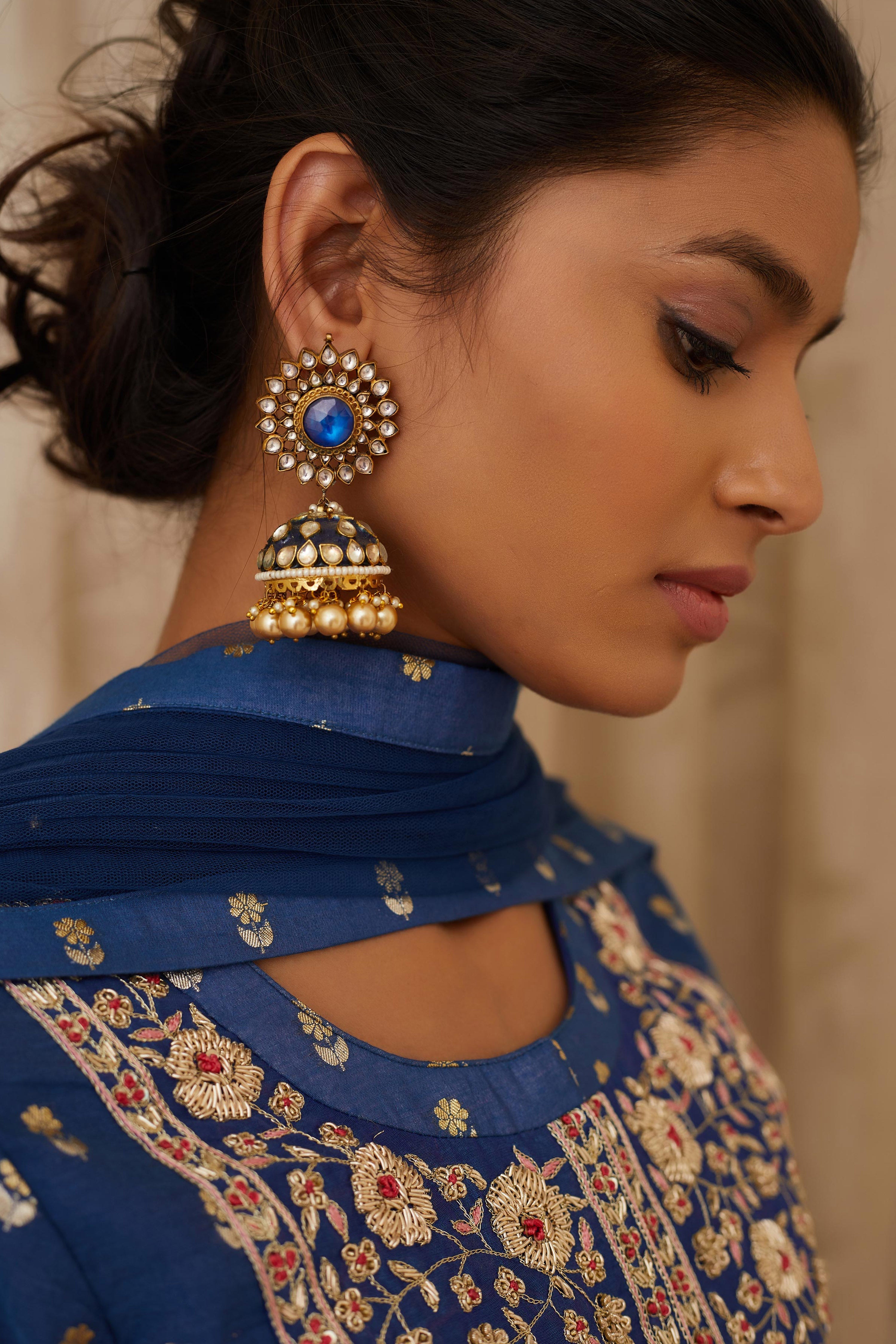 Royal Blue Kurta Set