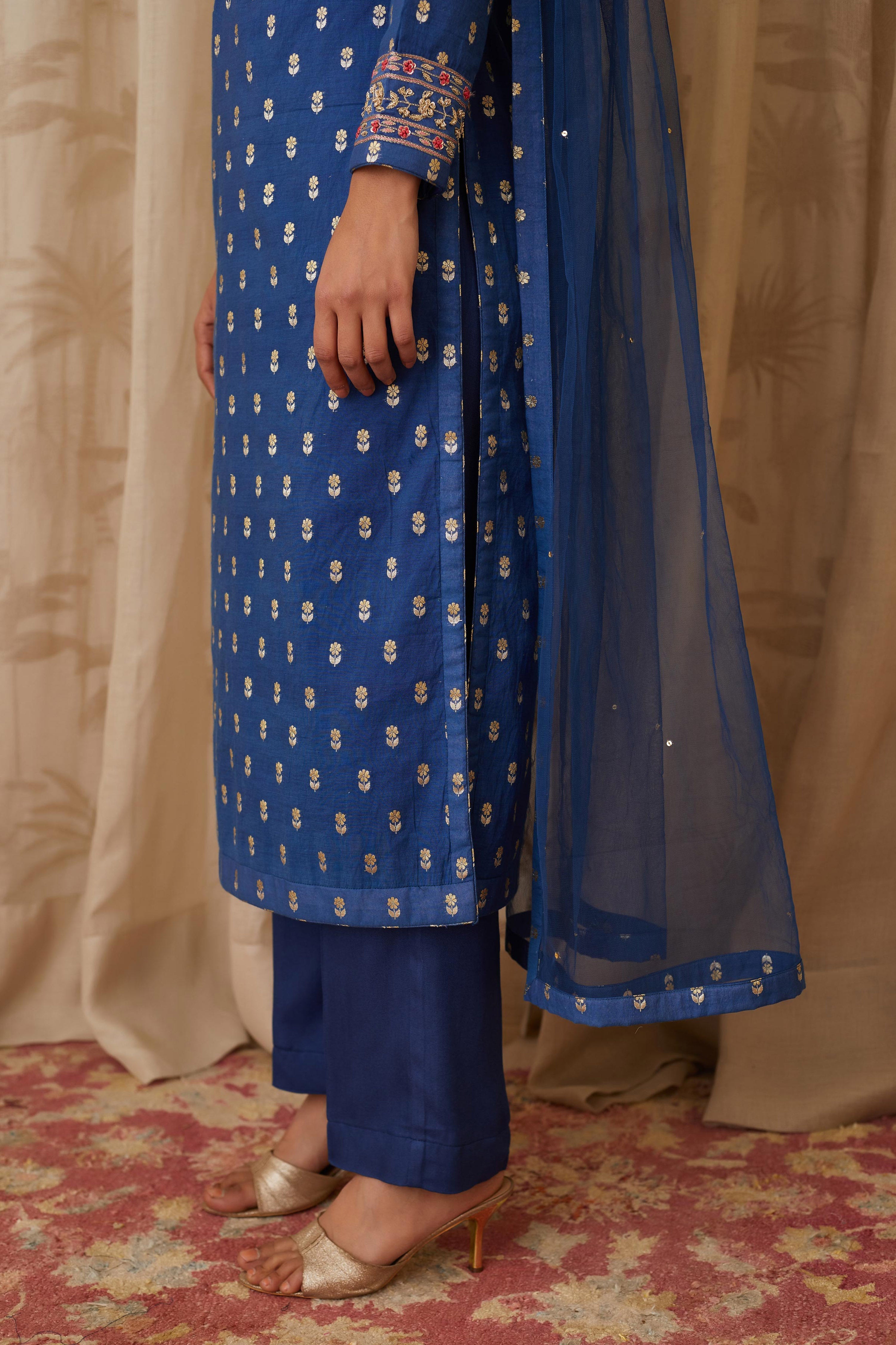 Royal Blue Kurta Set