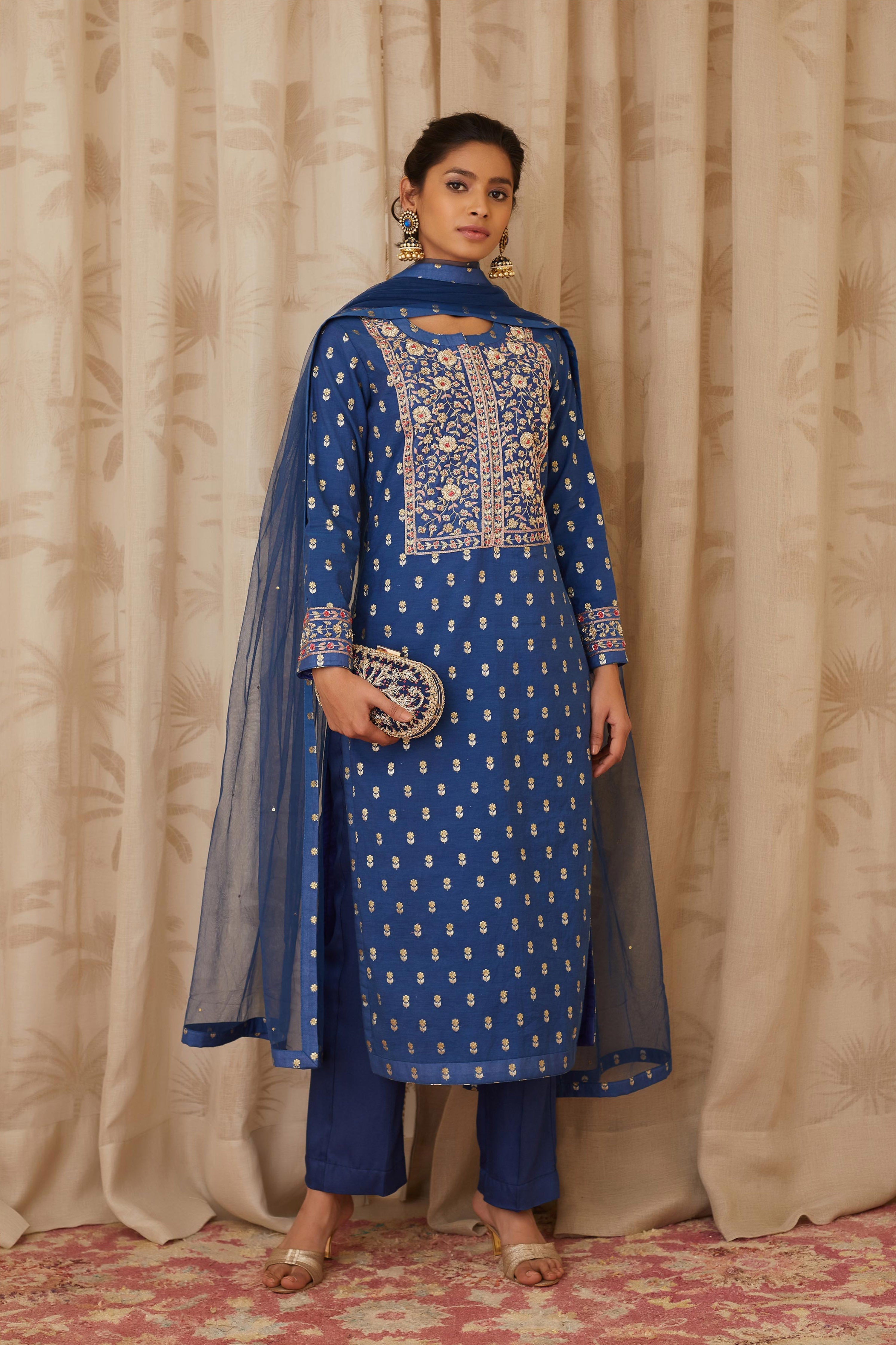Royal Blue Kurta Set