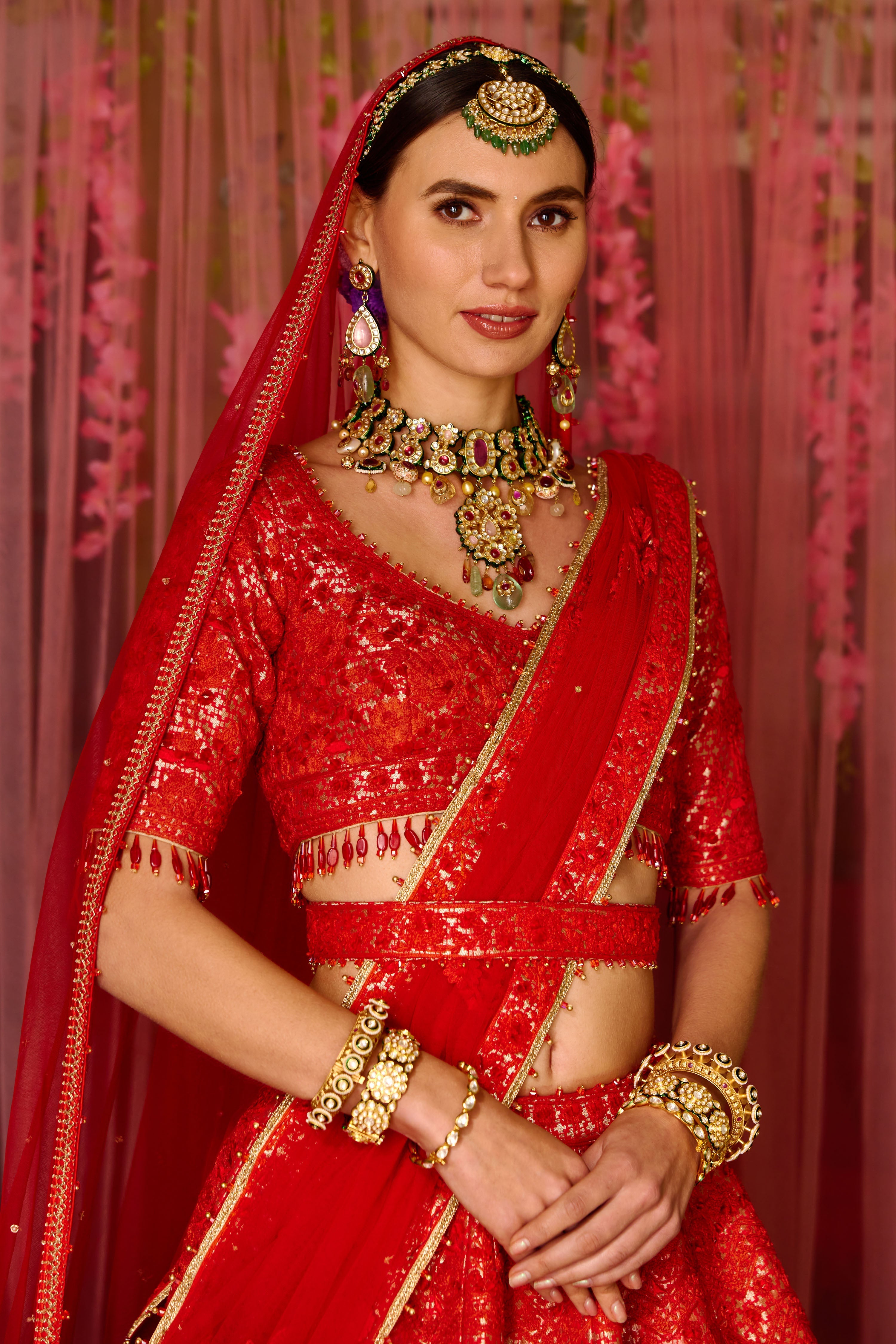 Red Lehenga Set