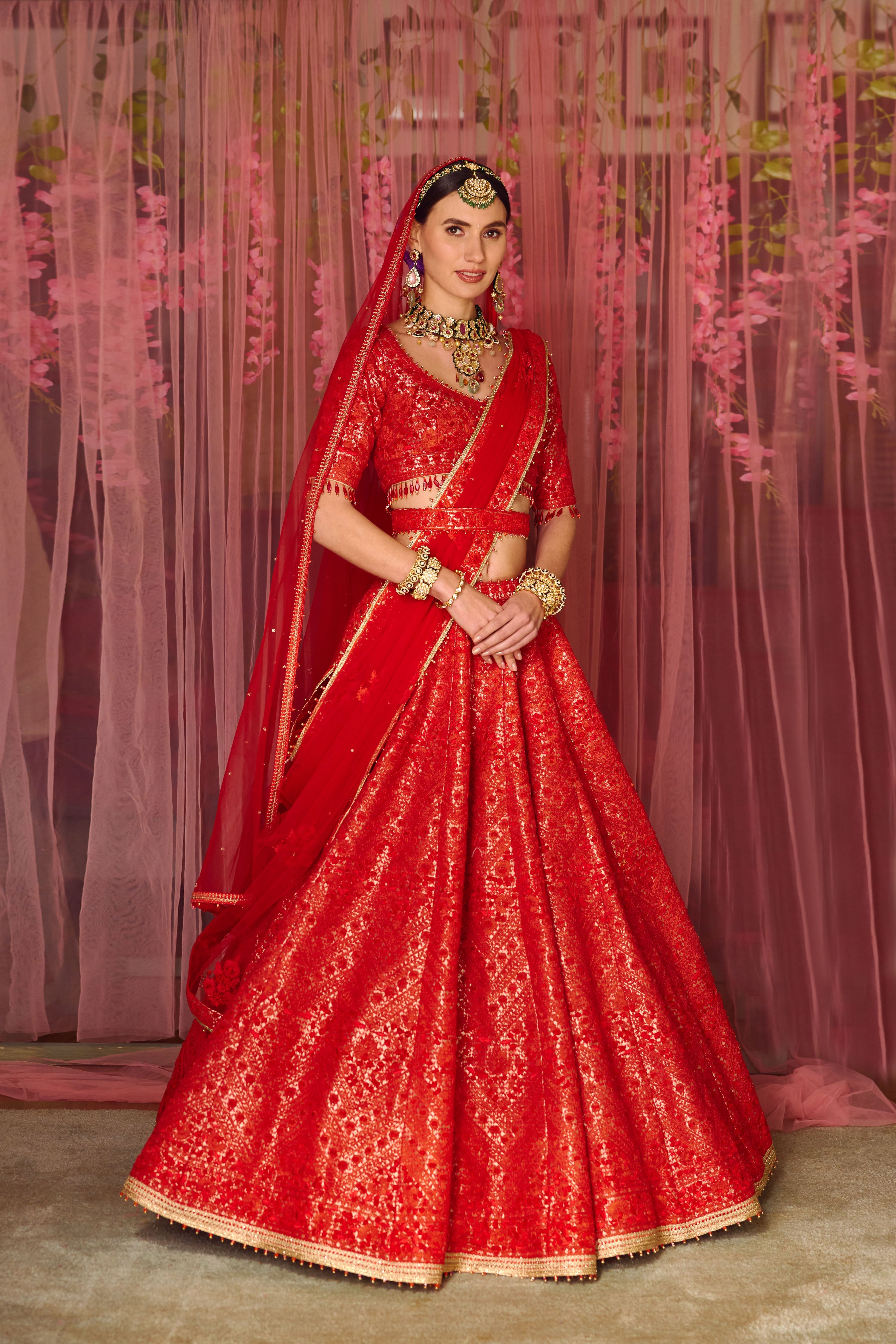 Red Lehenga Set