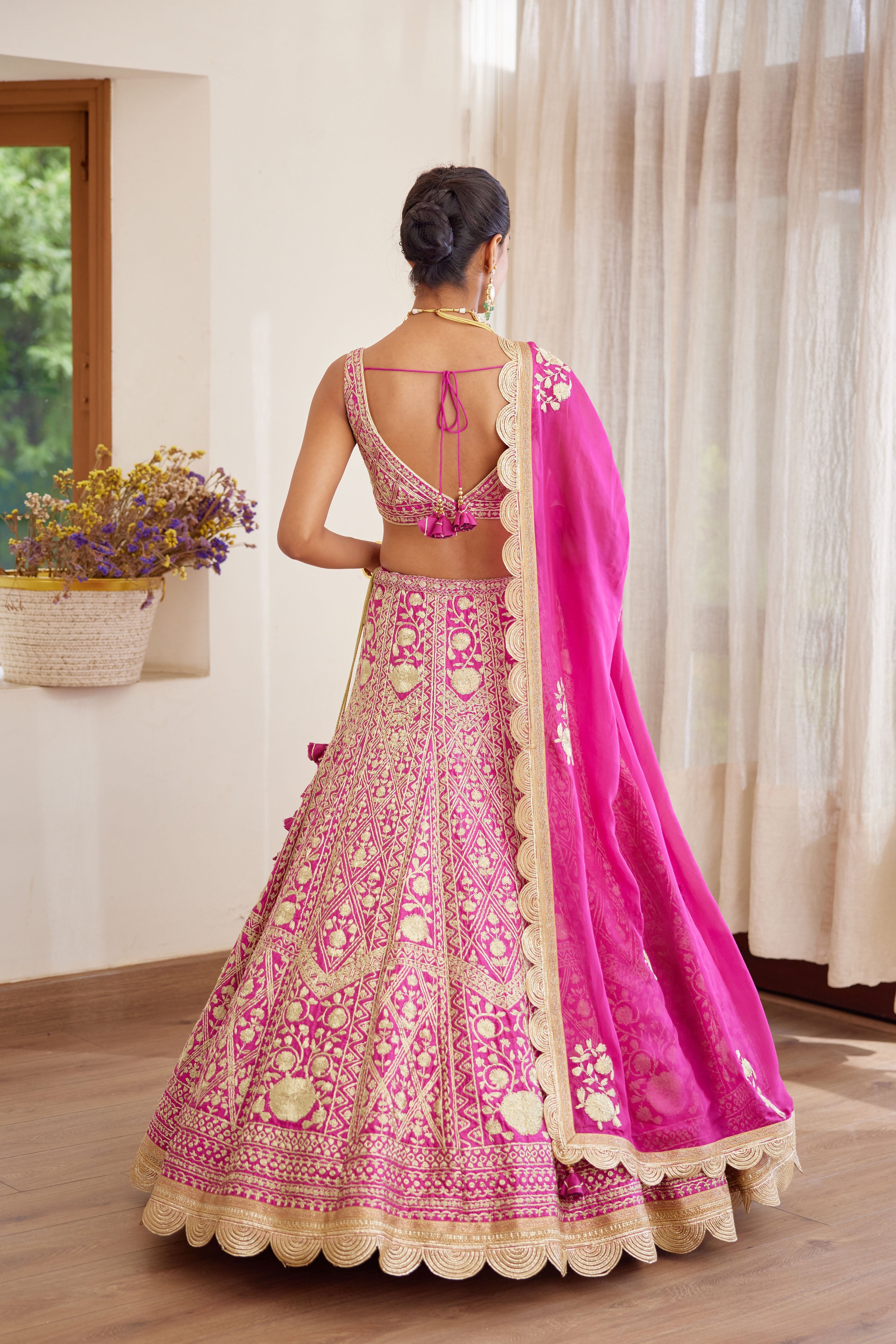 Plum Pink Lehenga Set