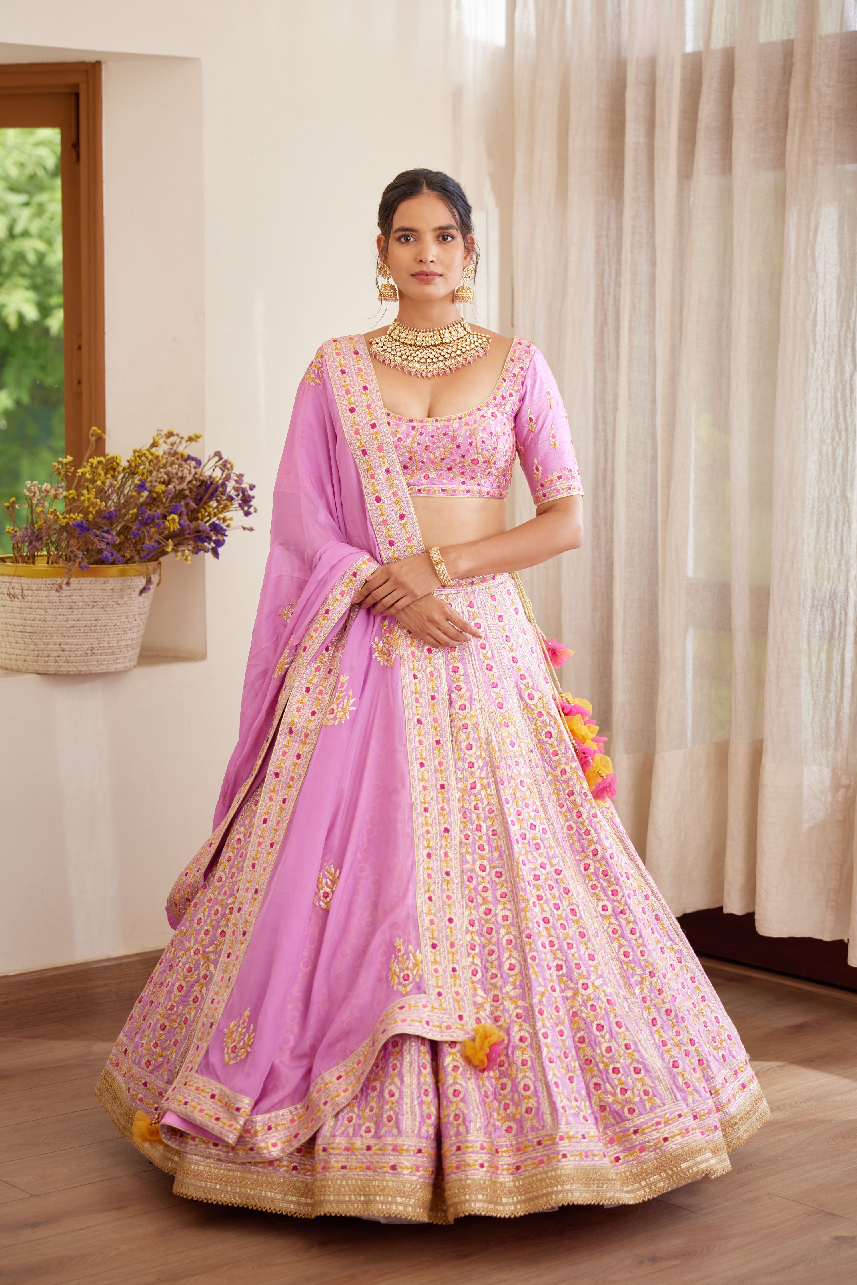 Lavender Lehenga Set