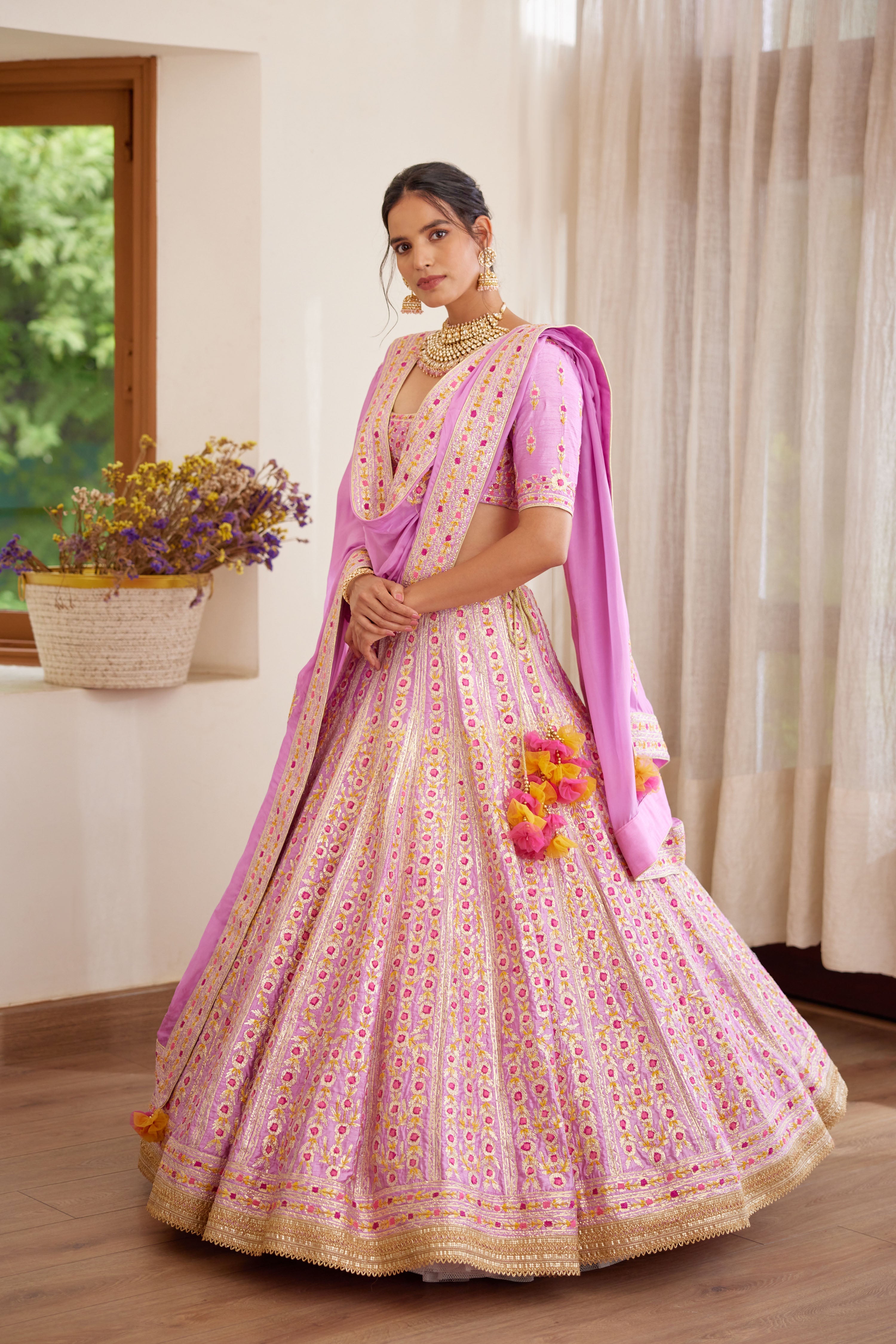 Lavender Lehenga Set
