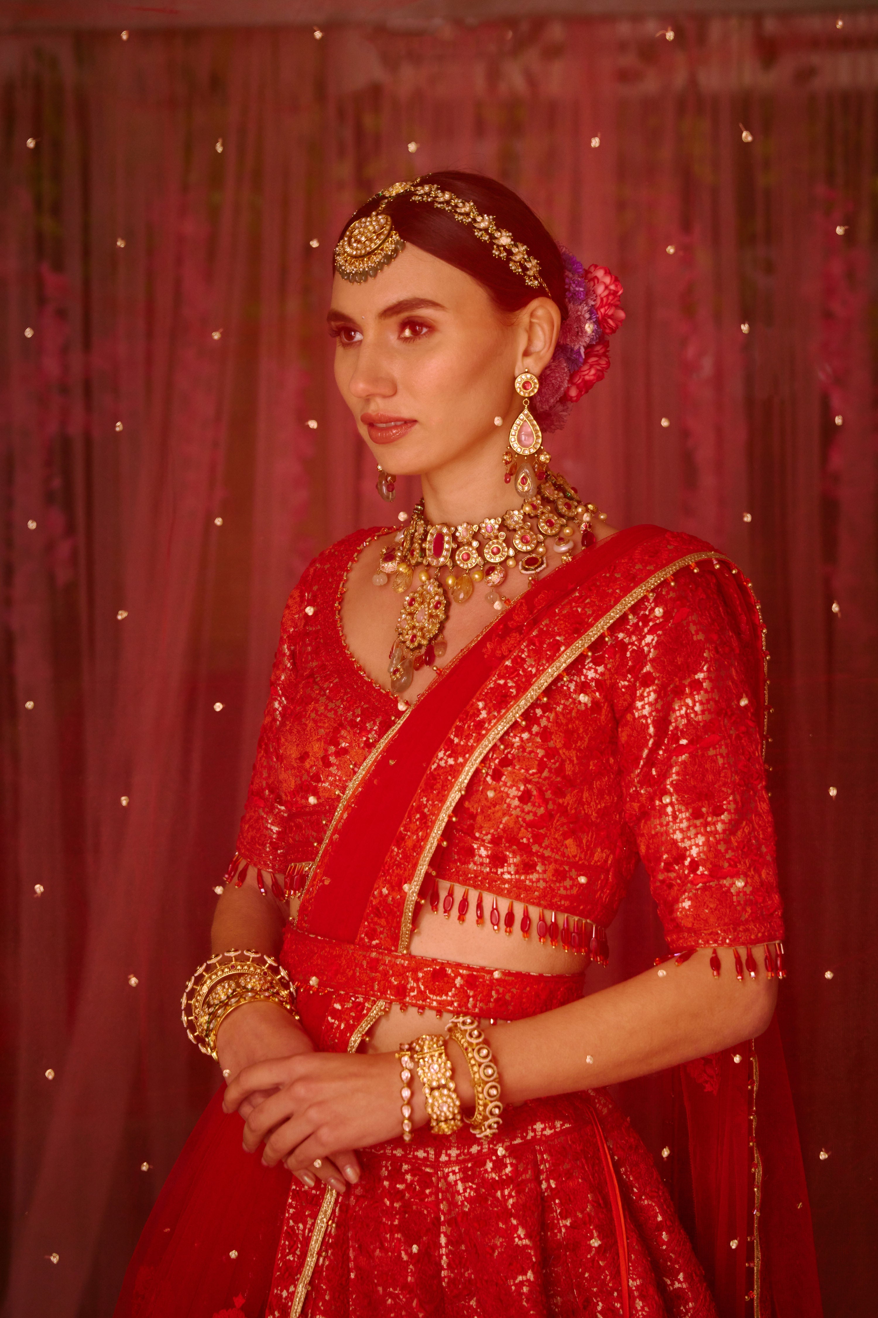 Red Lehenga Set