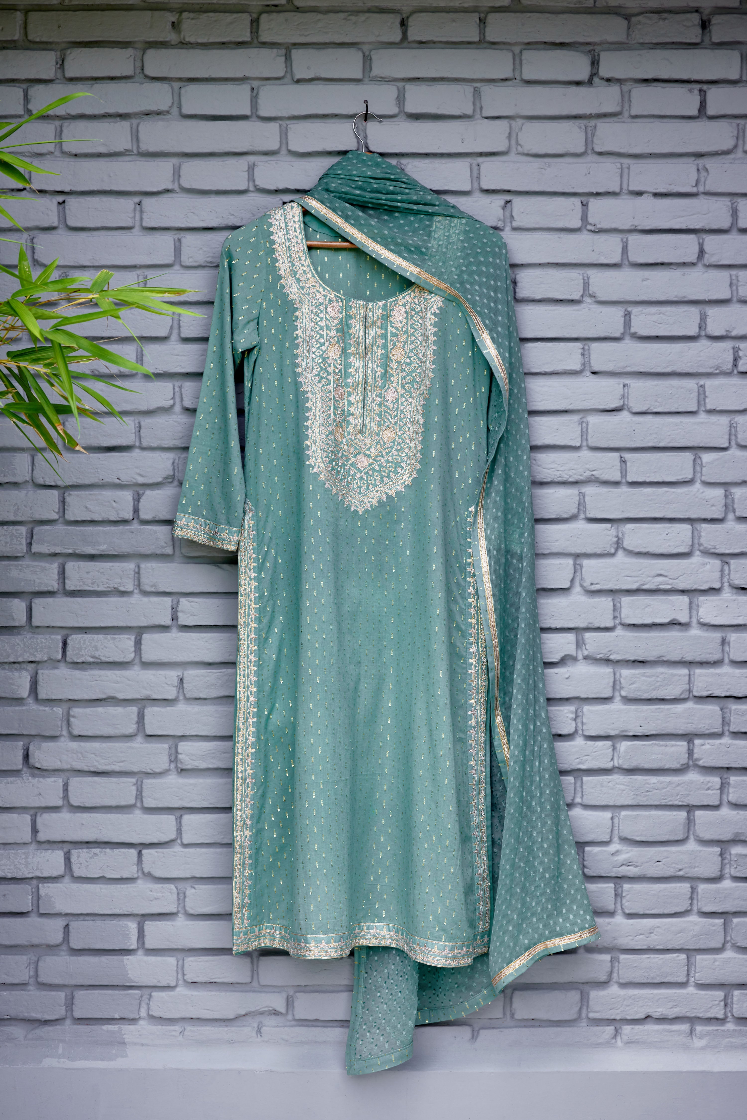 Neutral Blue Kurta Set