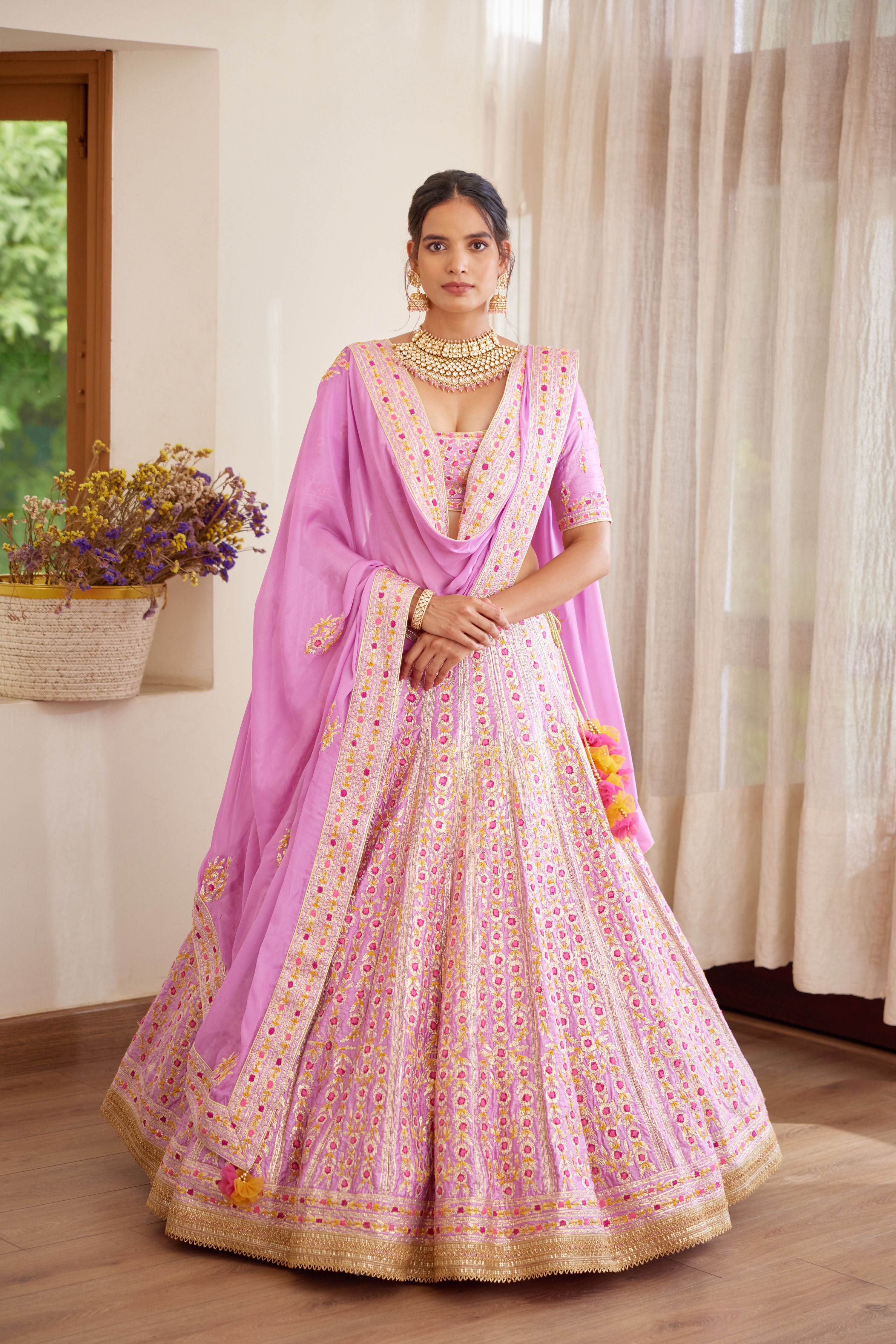 Lavender Lehenga Set