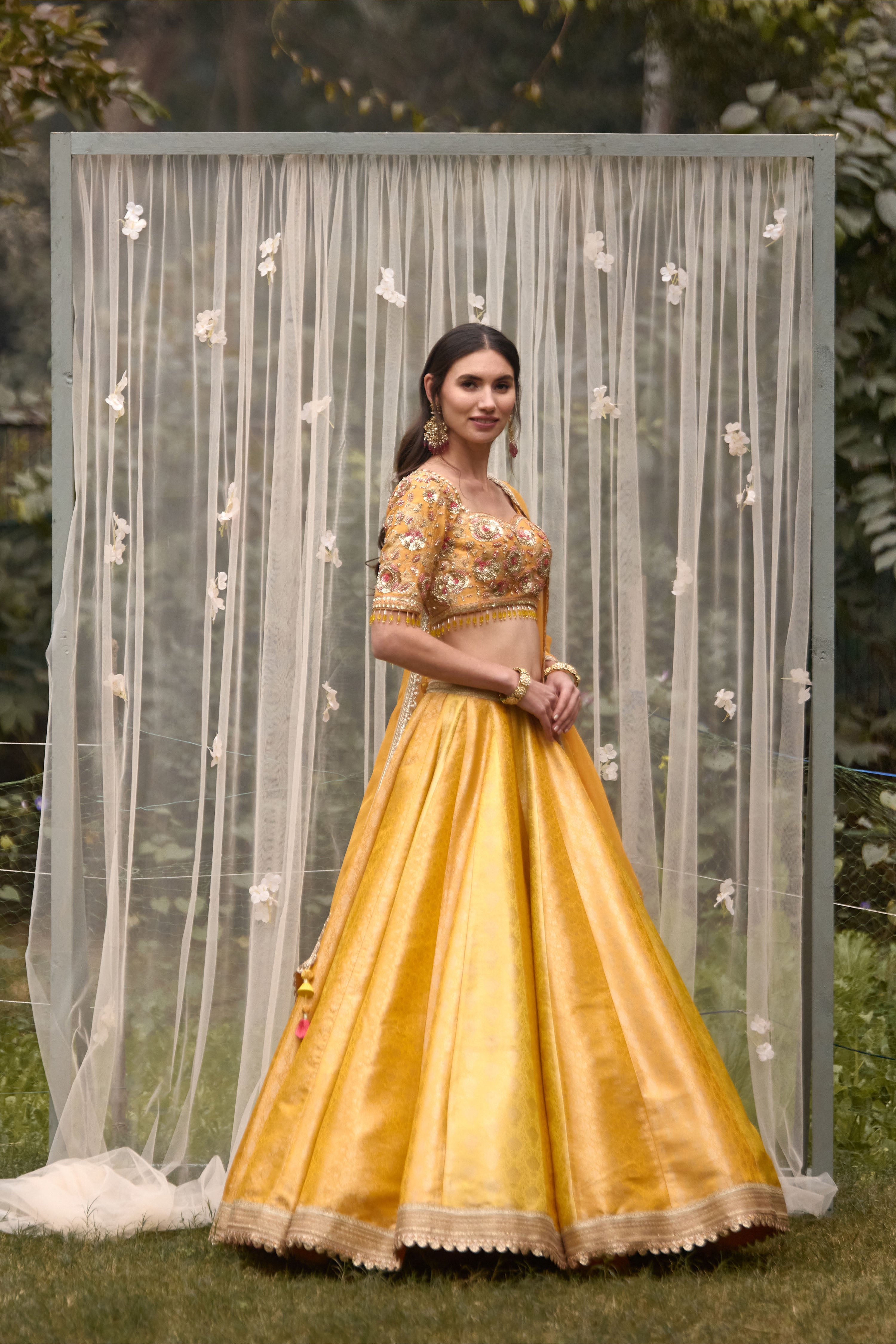 Mustard Lehenga Set
