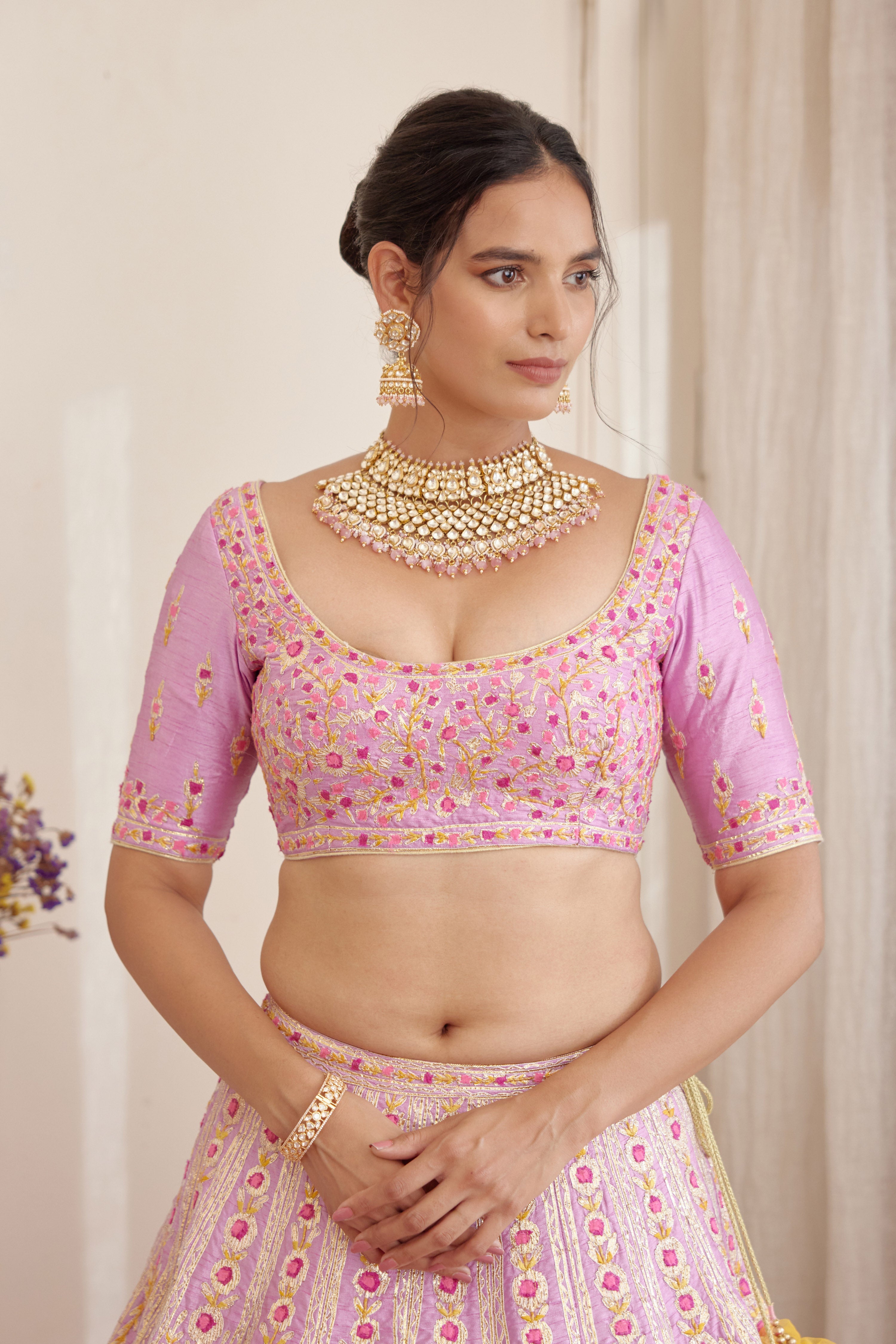 Lavender Lehenga Set