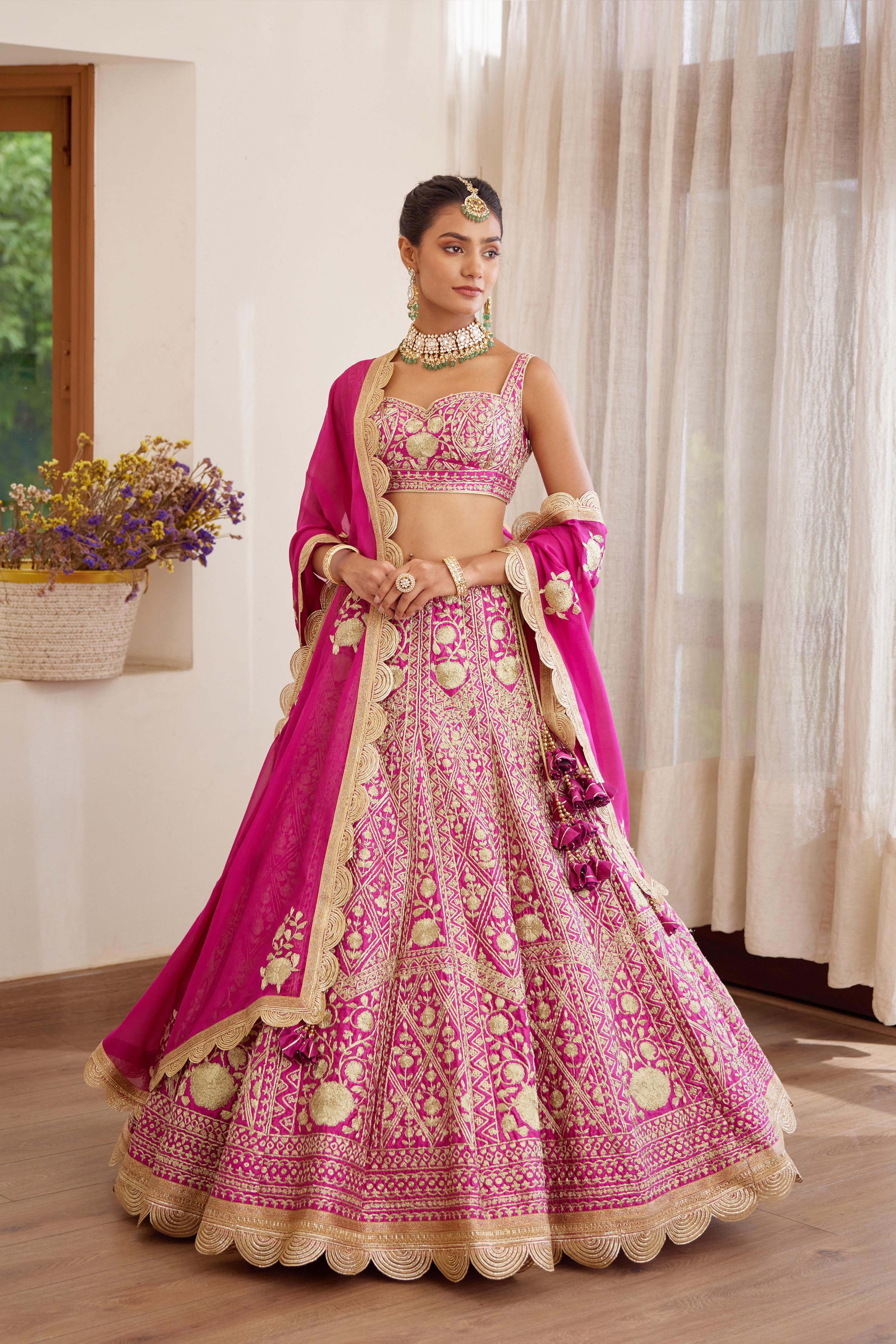 Plum Pink Lehenga Set