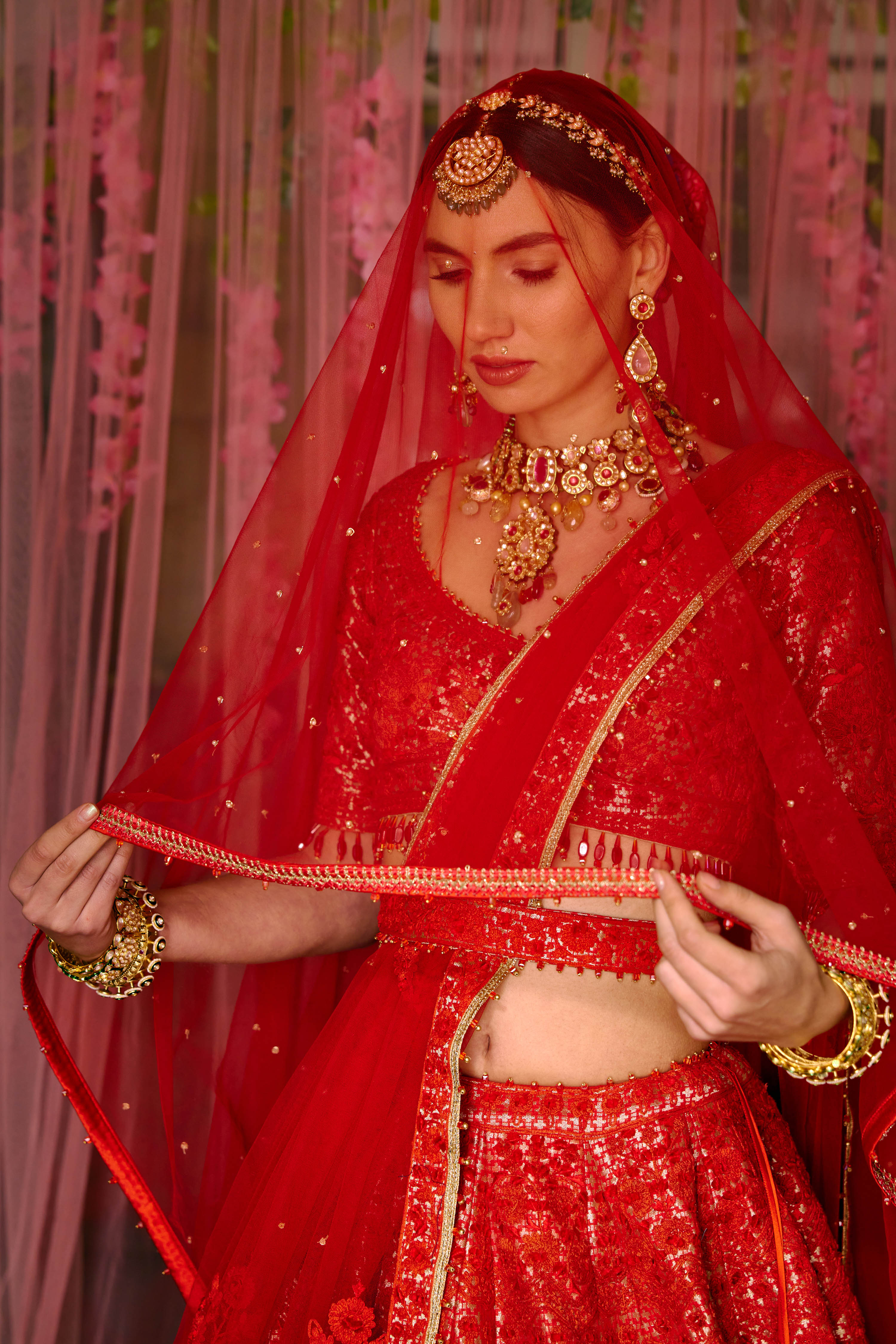 Red Lehenga Set