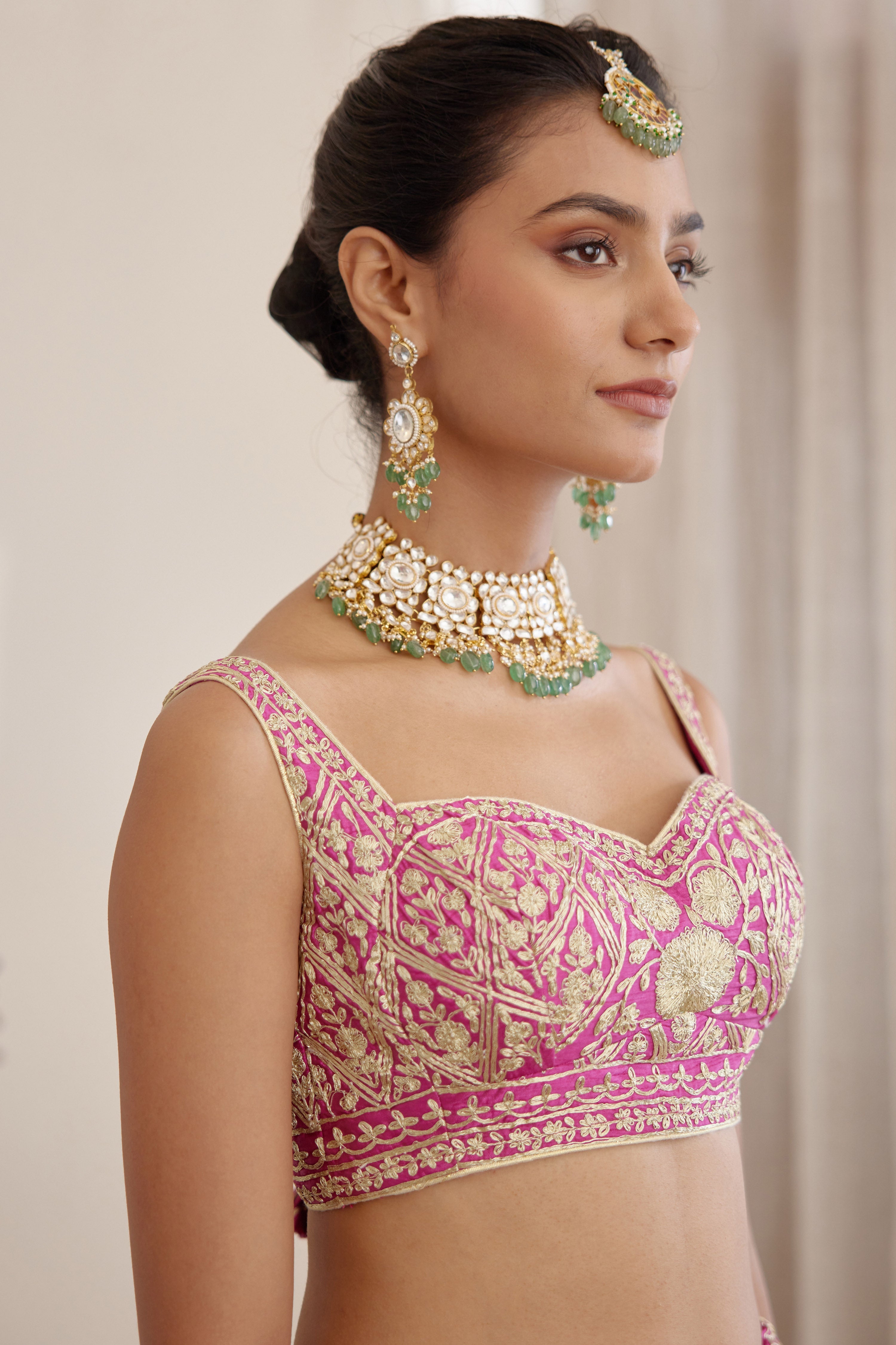 Plum Pink Lehenga Set