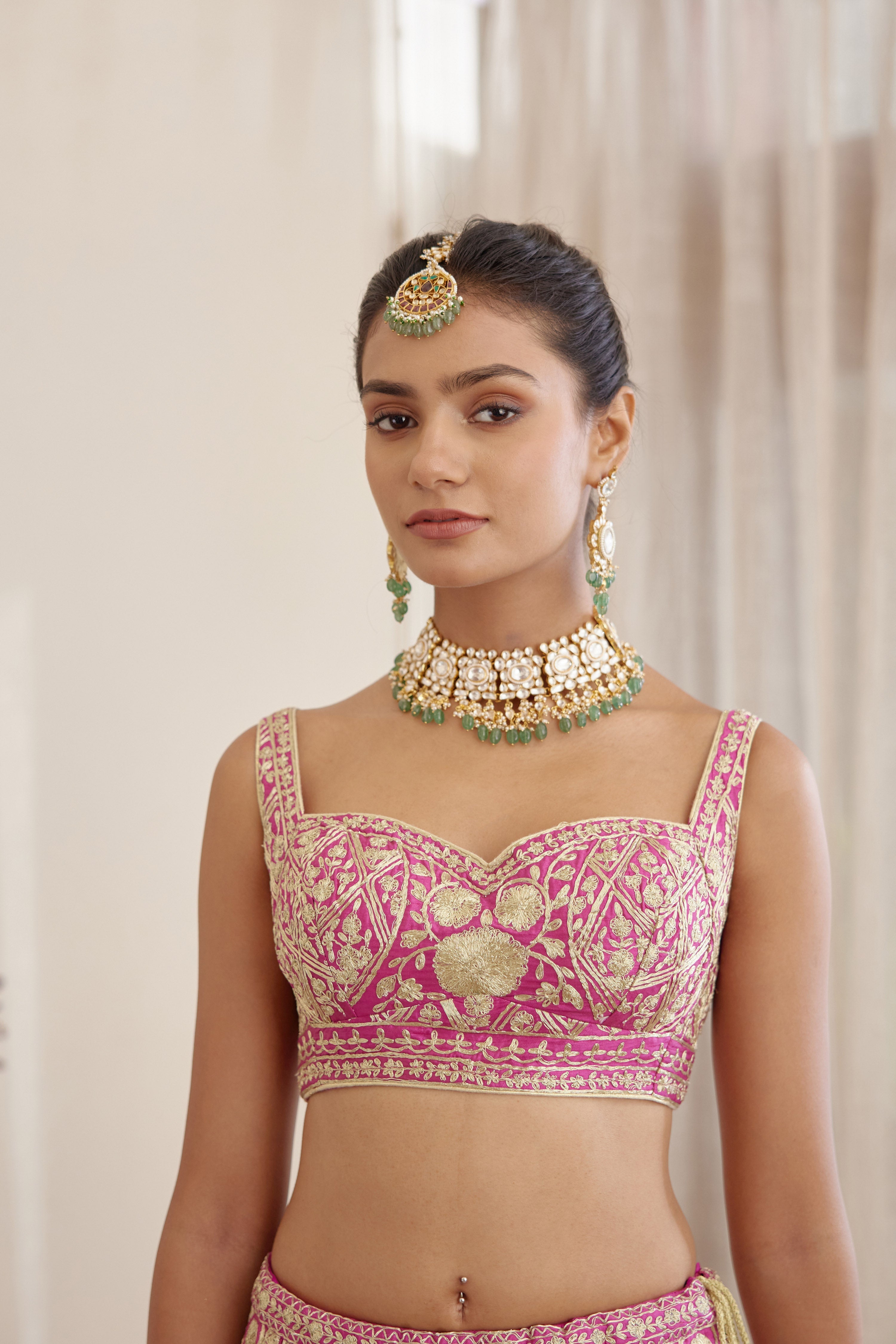 Plum Pink Lehenga Set