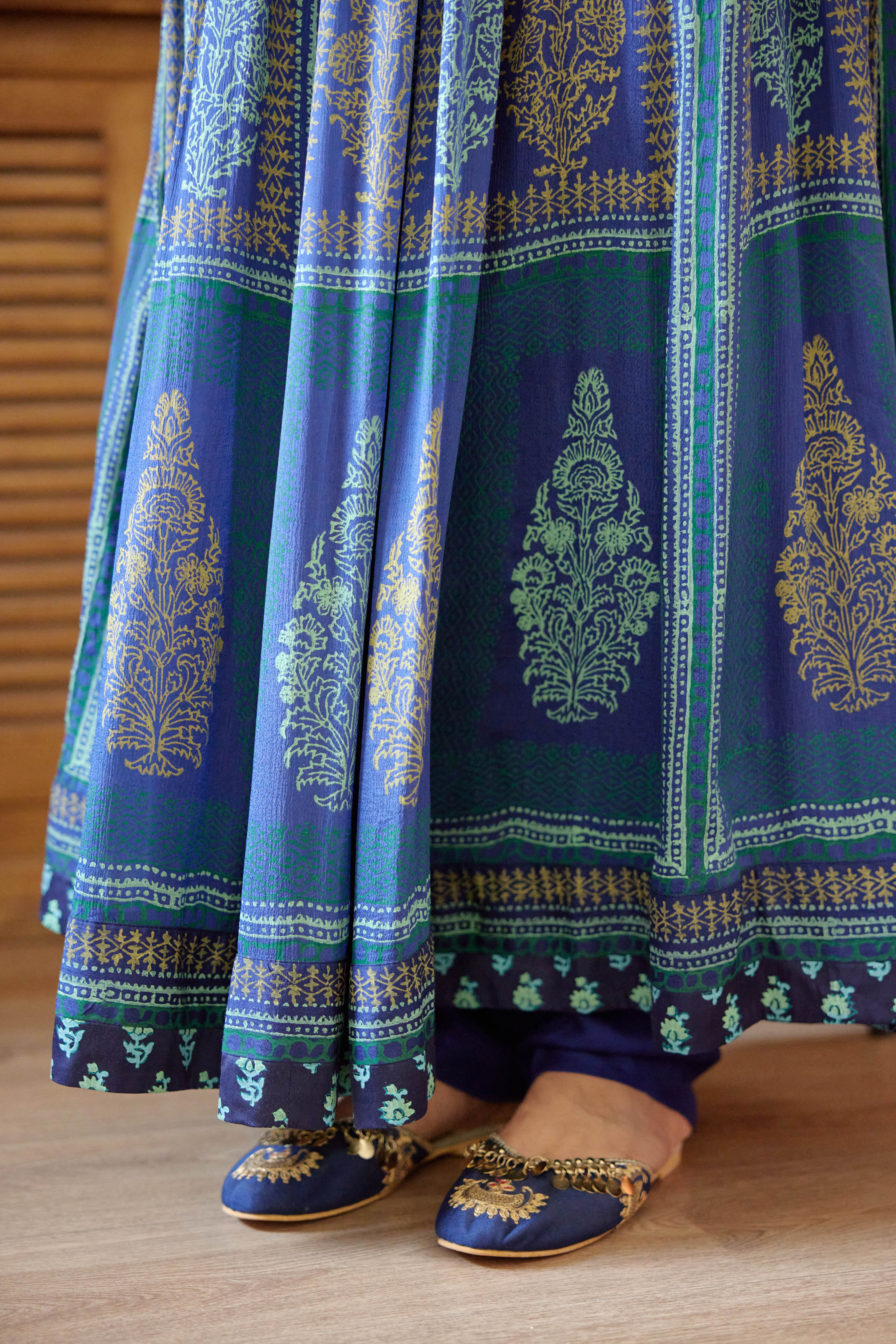 Royal Blue Anarkali Set