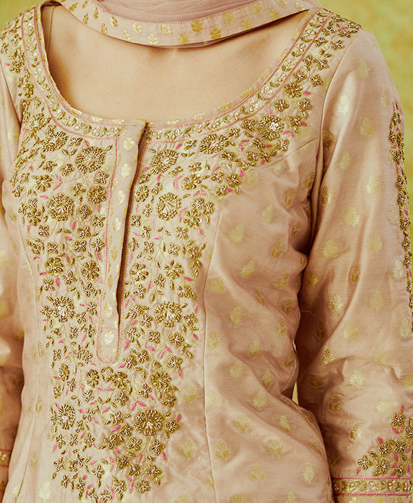 Light Mauve Lehenga Set