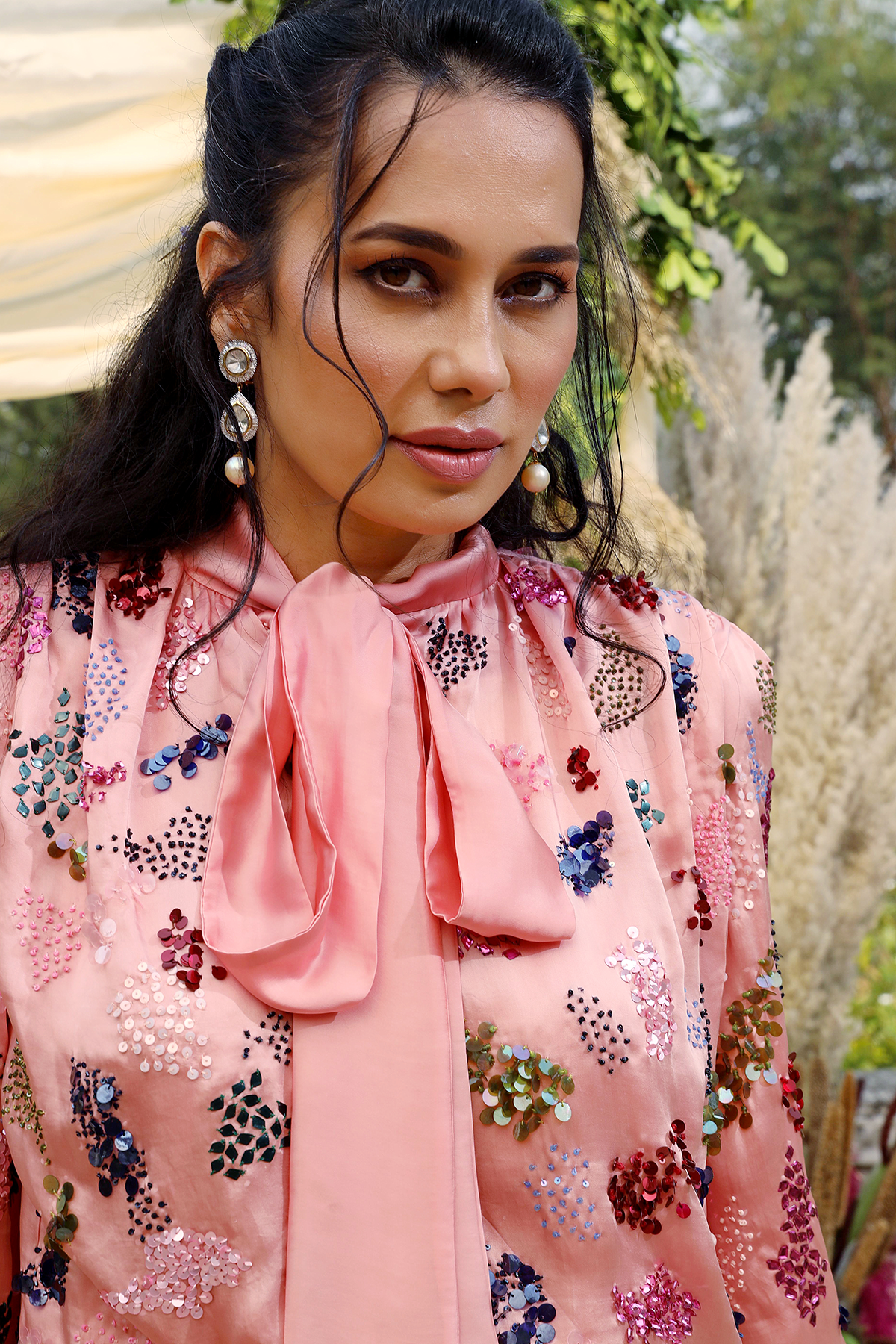Blush Heavy Embroidered Lehenga Set