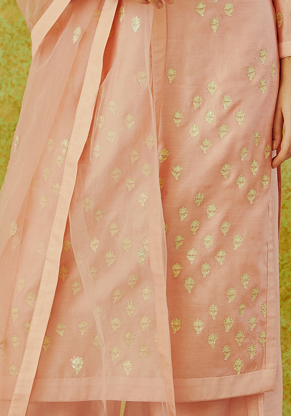 Peach Kurta Set