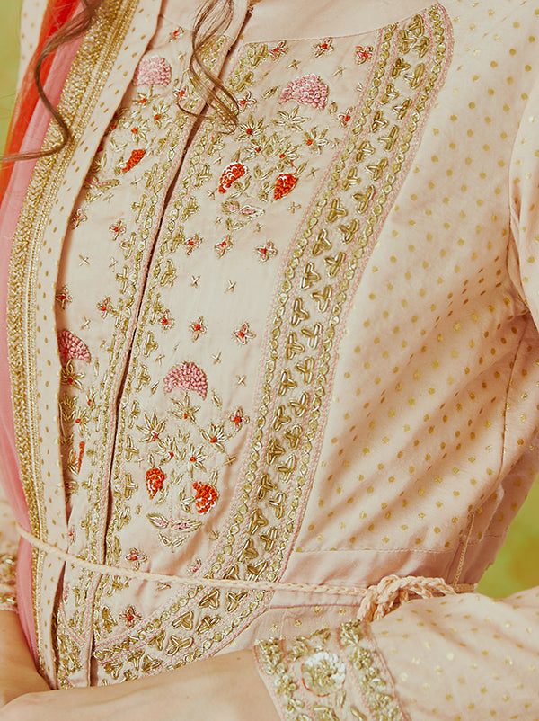 Light Pink Anarkali Set