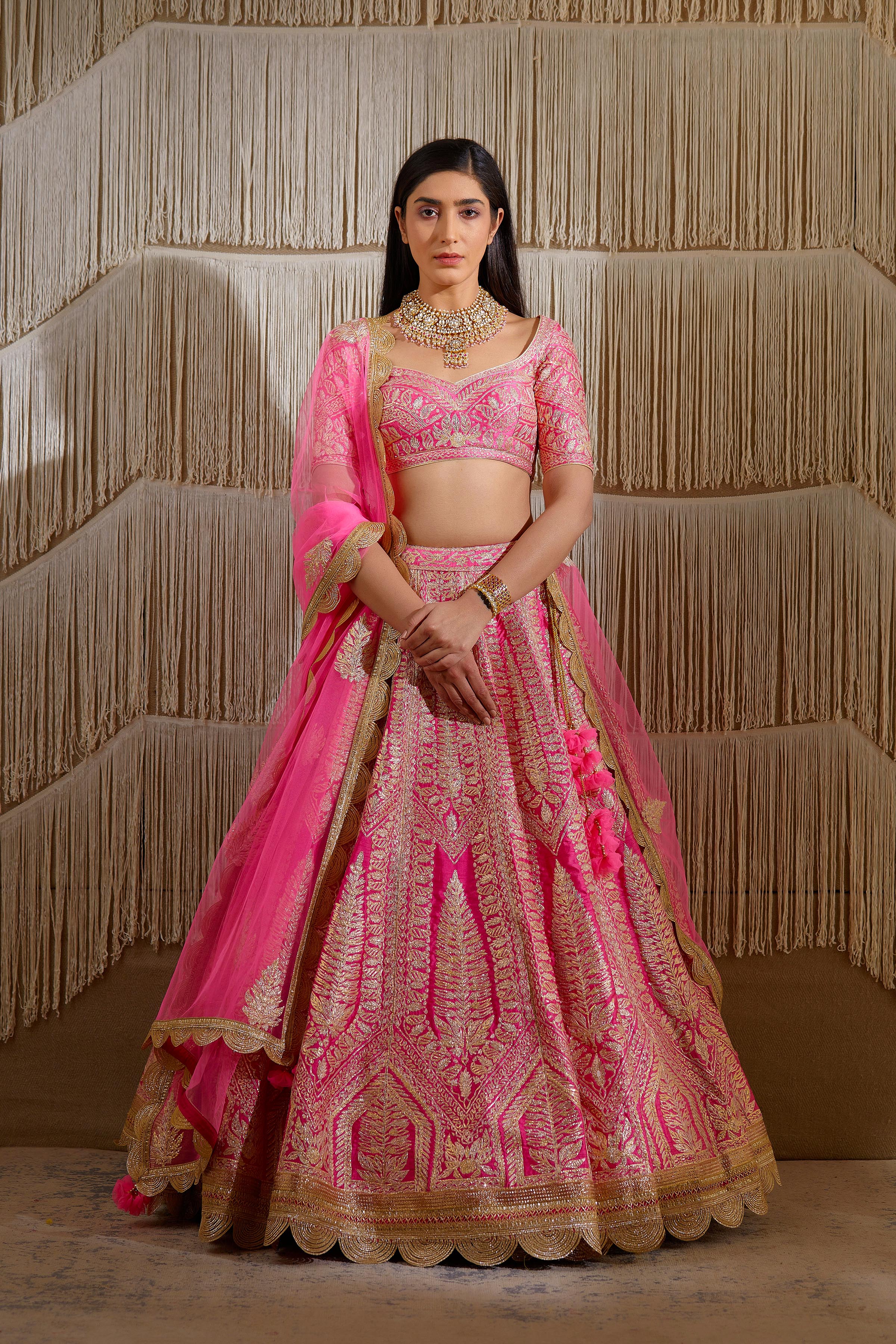 Coral Pink Lehenga set