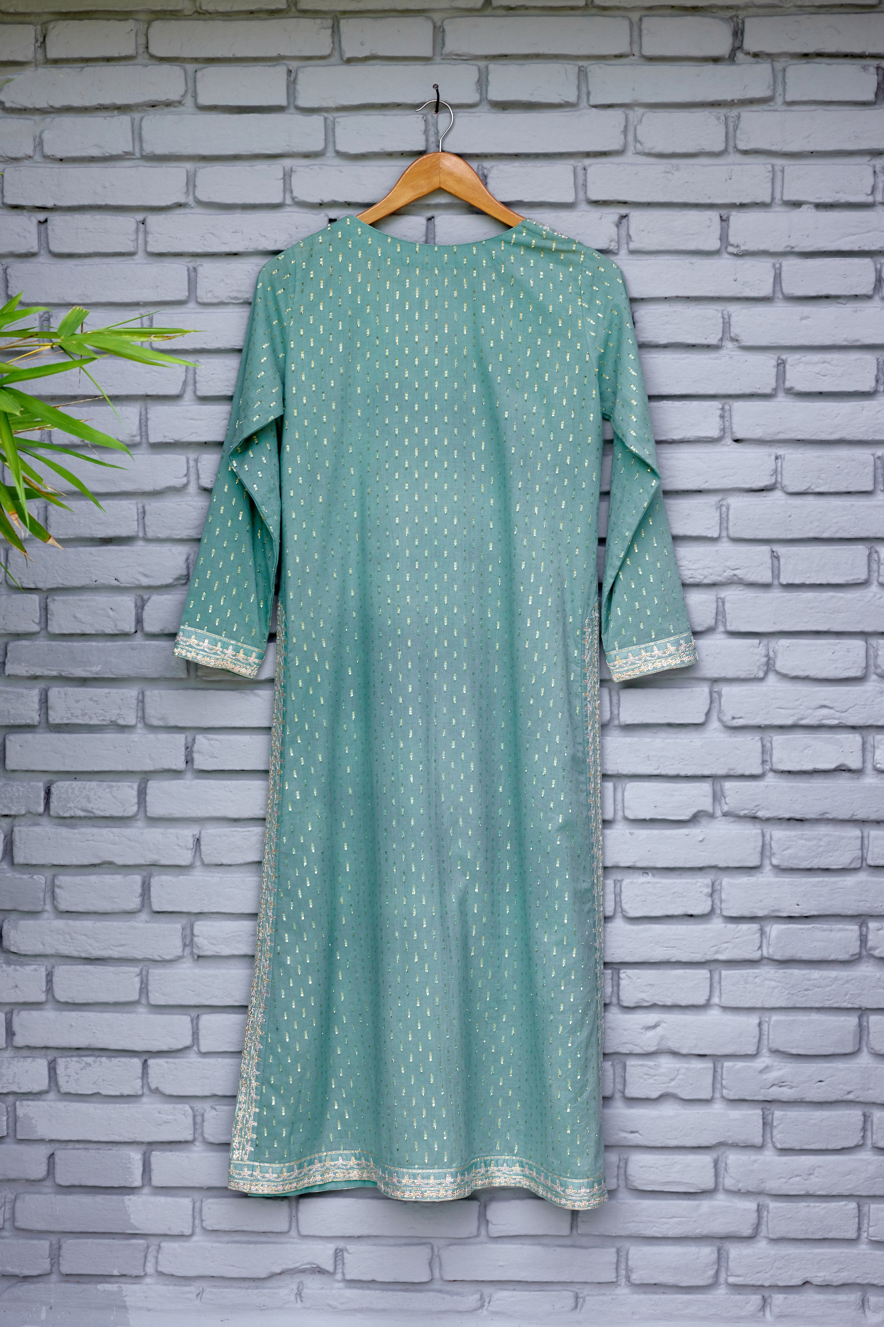 Neutral Blue Kurta Set