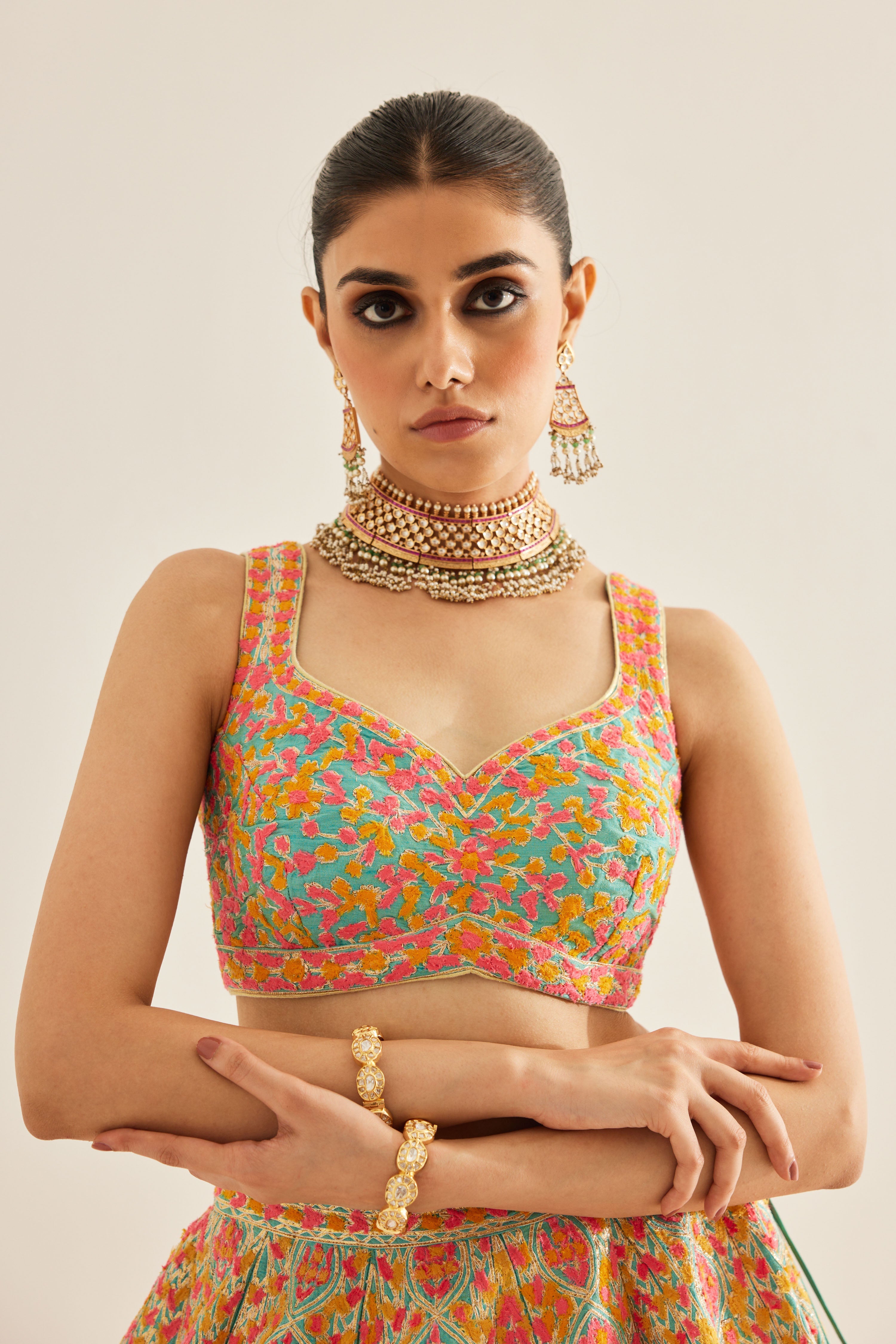 Capri Blue Lehenga Set