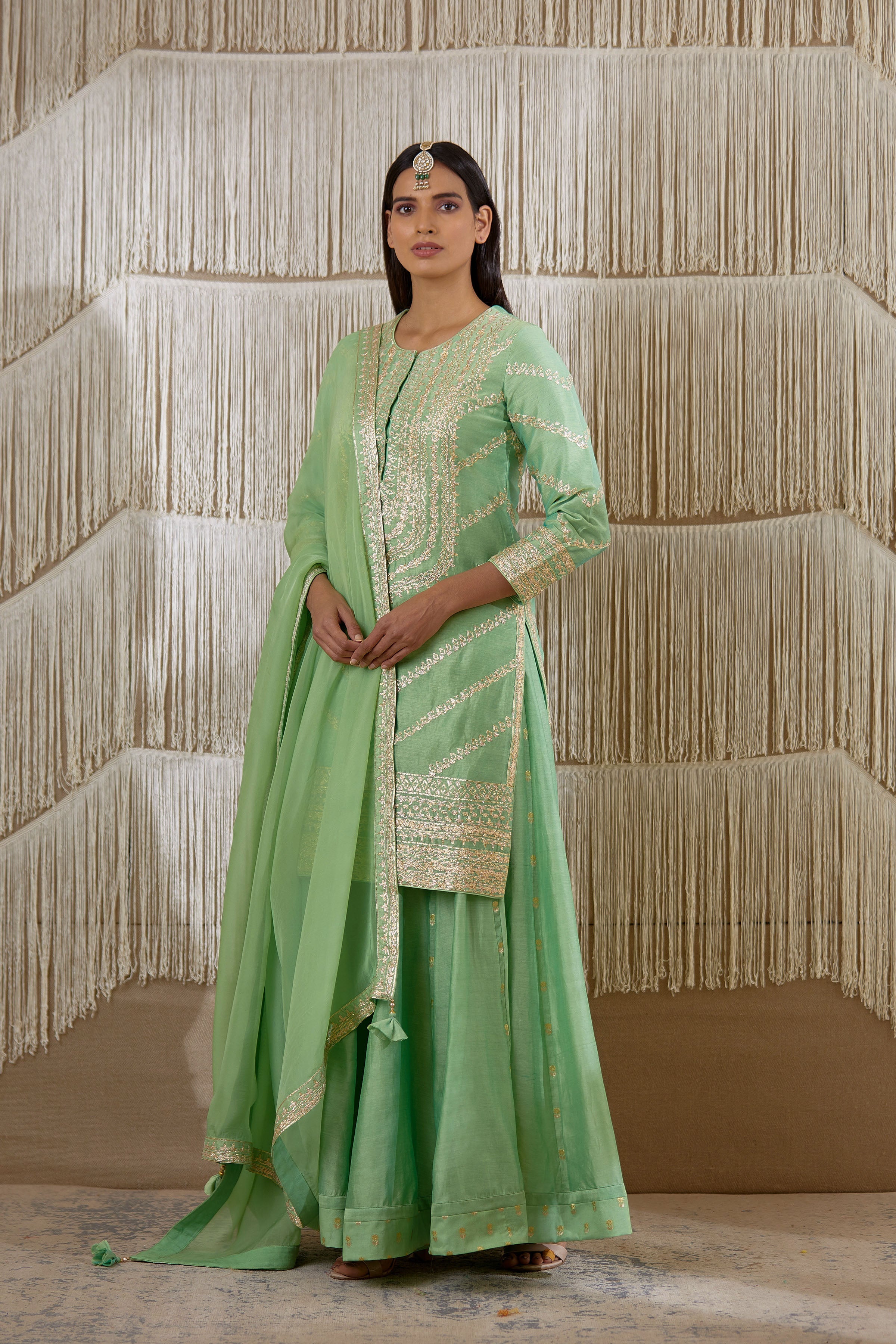 Light Green Sharara set