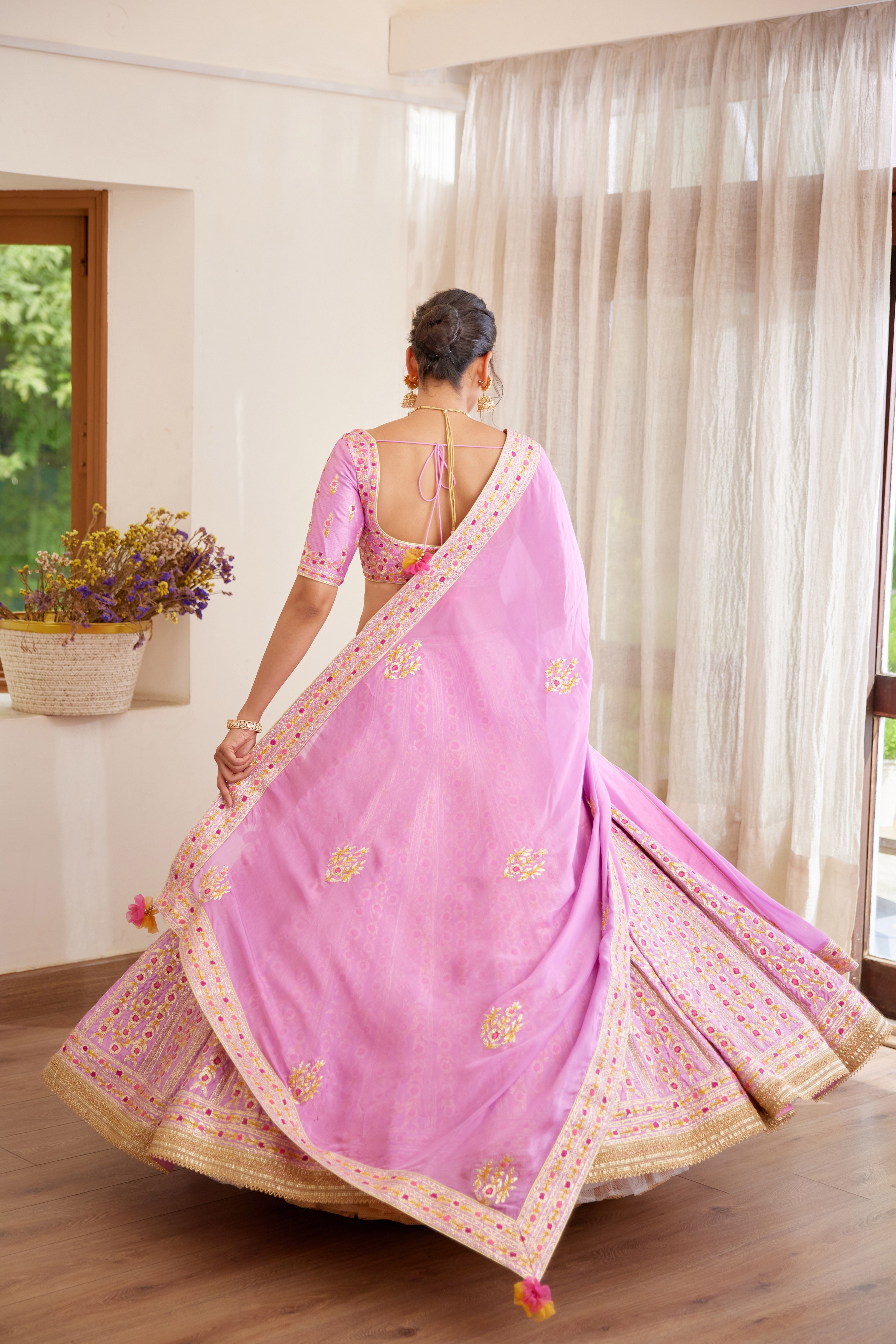Lavender Lehenga Set