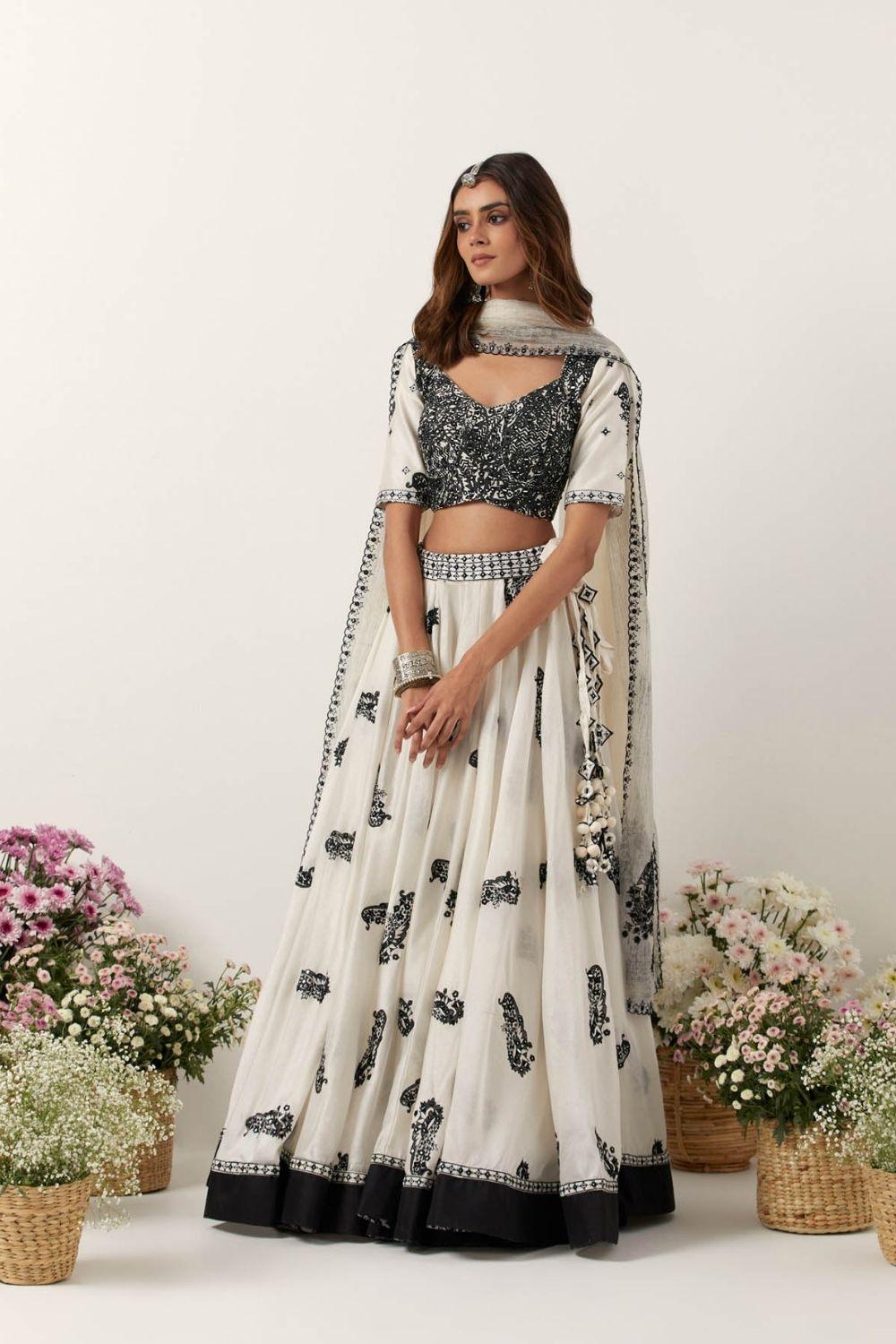 Ivory Lehenga Set