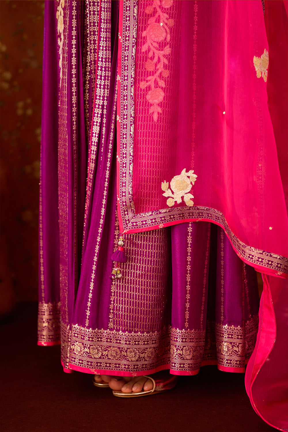 Imperial Purple Anarkali Set