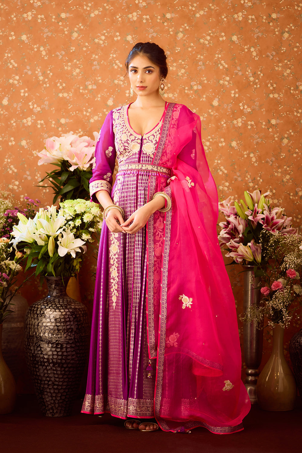 Imperial Purple Anarkali Set